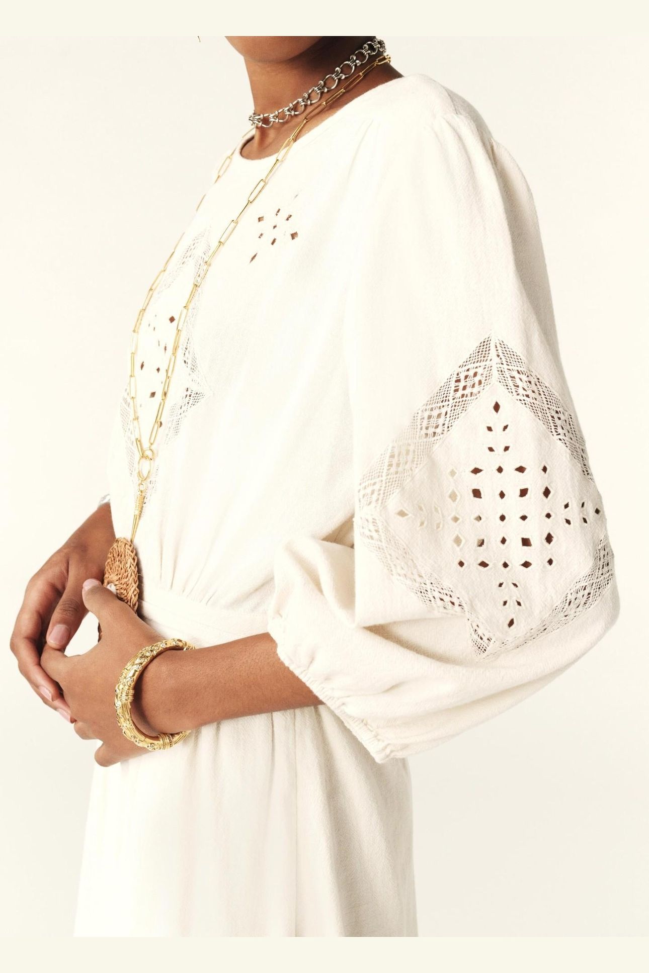 ROBE ELVINA ECRU 5