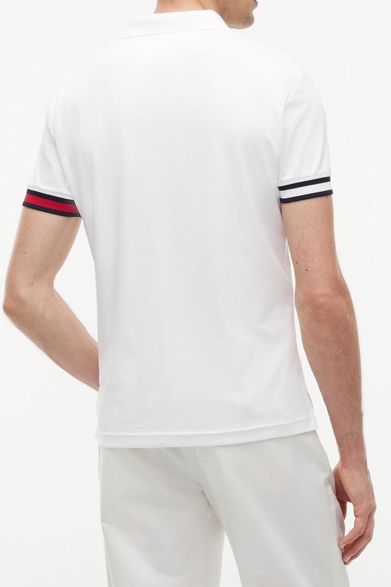 RWB CUFF LIQUID COTTON POLO WHITE 3