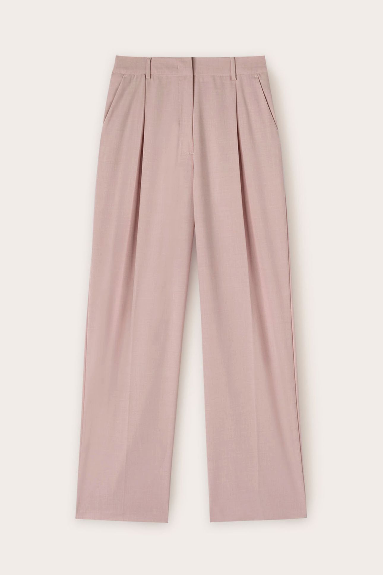 PALAZZO TROUSERS WITH PLEATS PINK 4