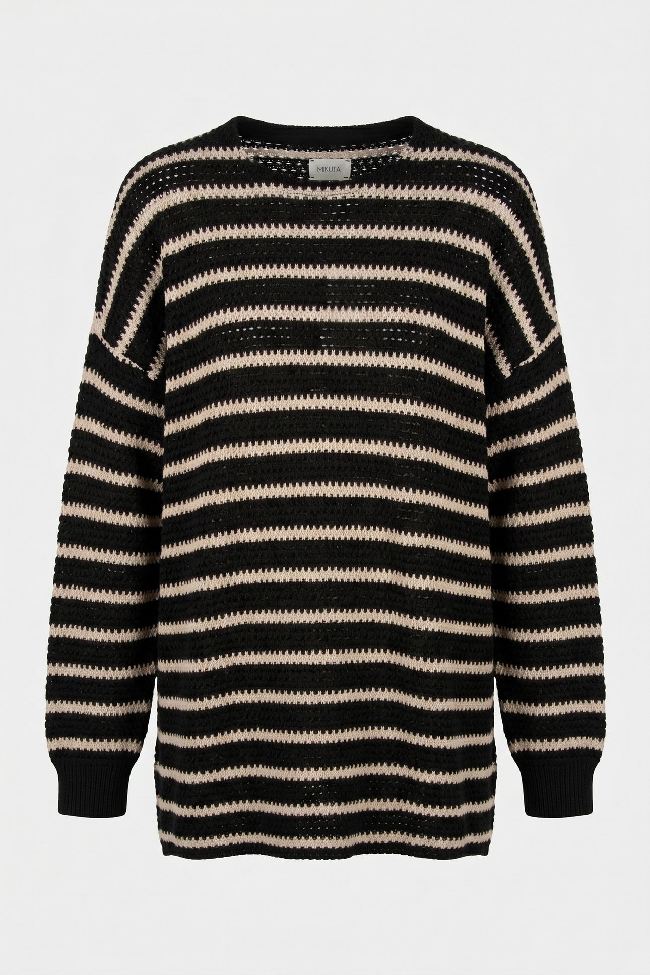 THE STRIPED LONG KNITTED SWEATER 4