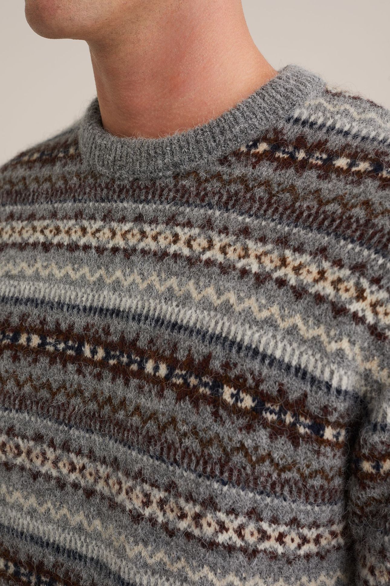 PULLOVER BLENDED LIGHT GREY 5