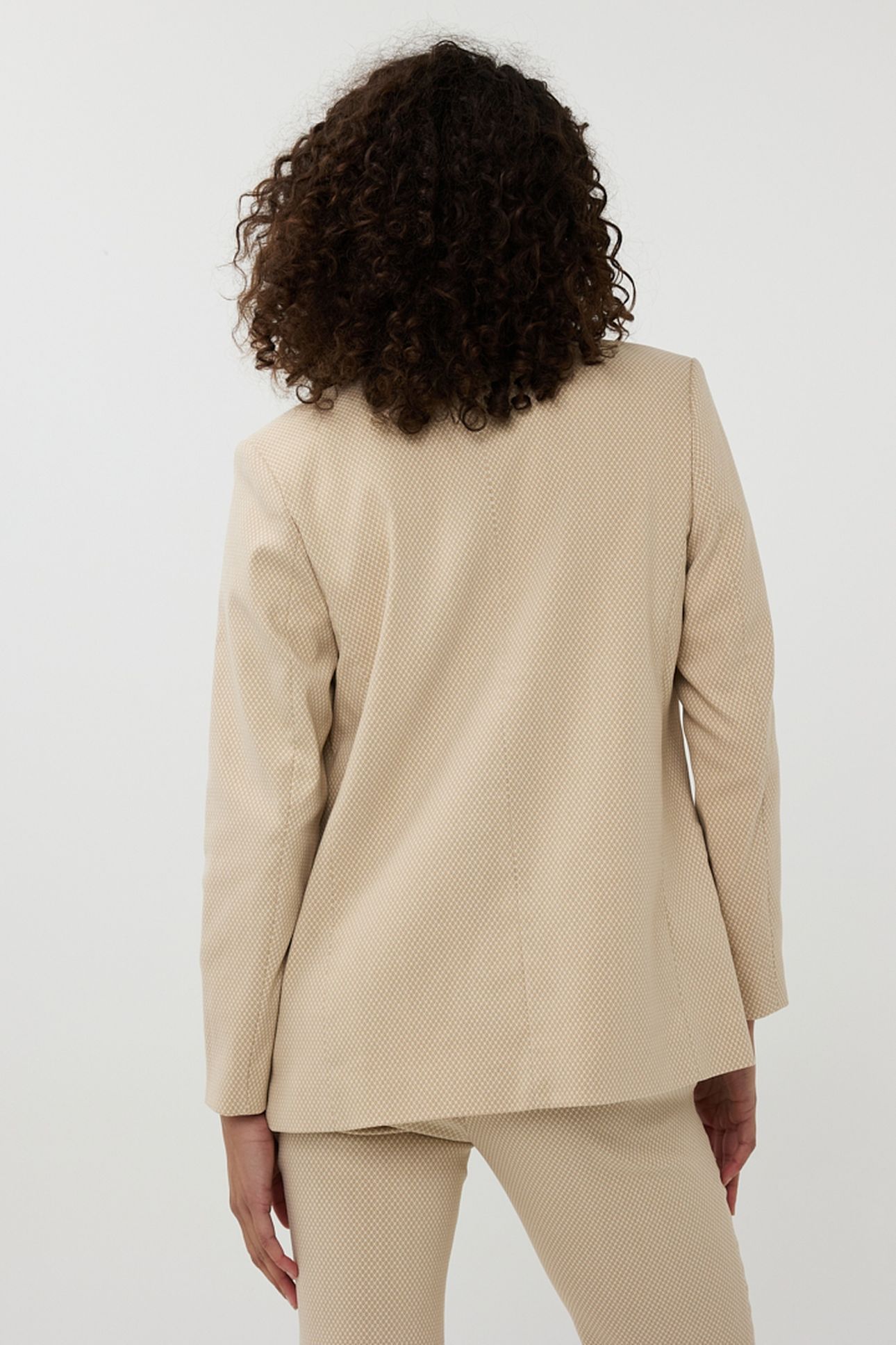 BLAZER JACQUARD SQUARE SAND 5