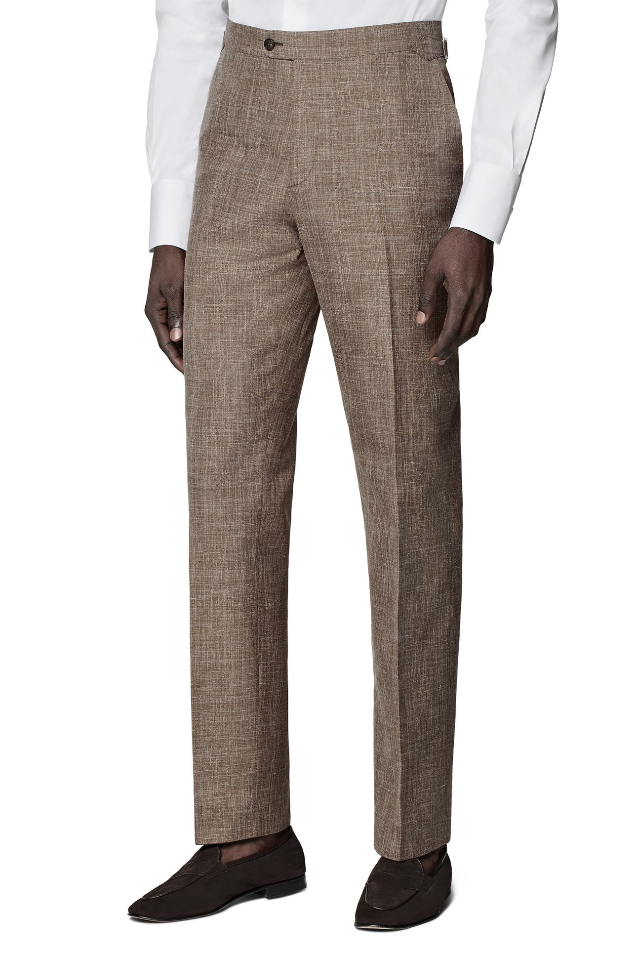 HAVANA-MID BROWN-WOOL SILK LINEN NESTED SUITS MID BROWN 2
