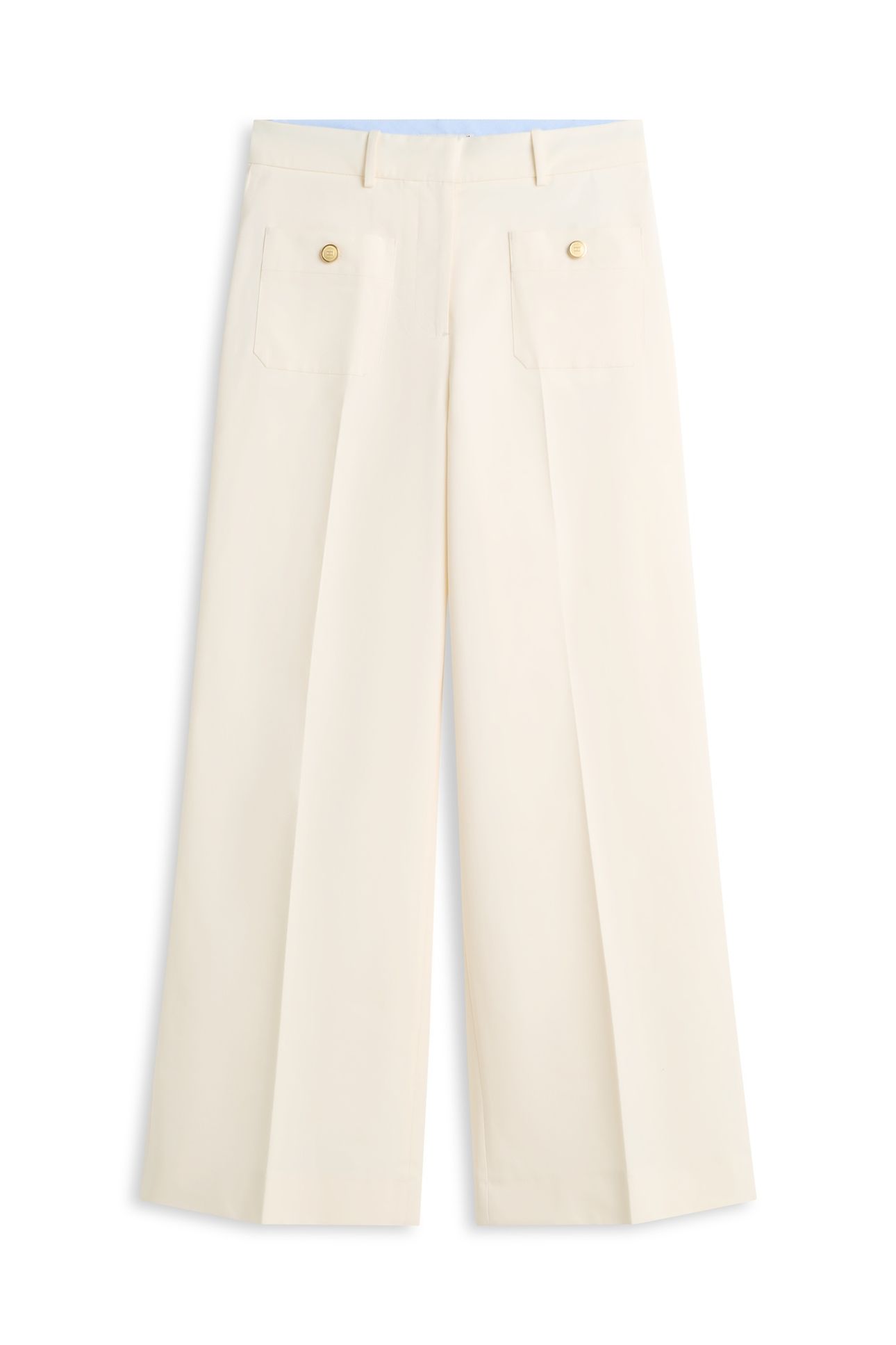 PREPPY COTTON WIDE LEG PANTS CALICO 4