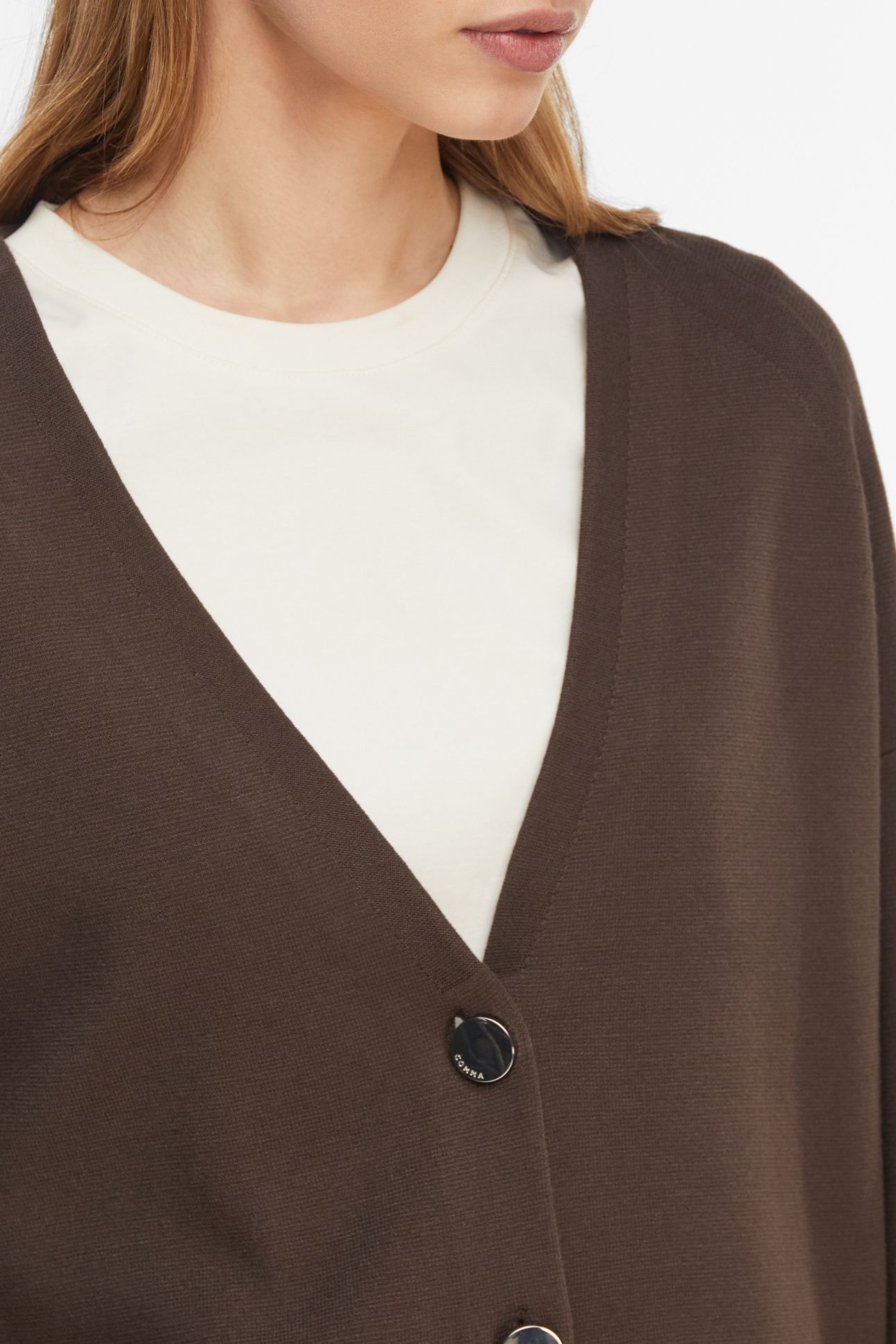 COMMA CARDIGAN BROWN 7
