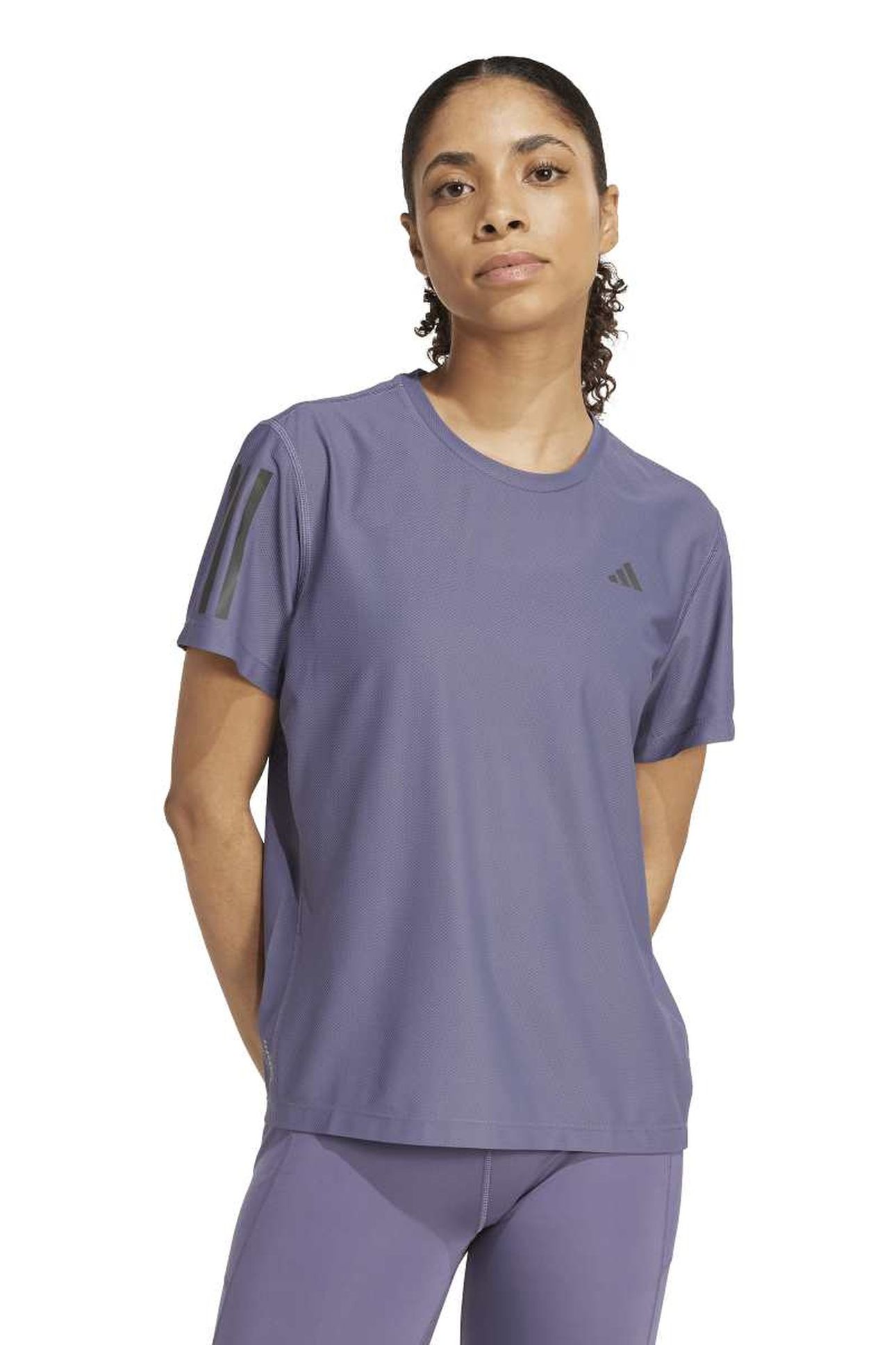 PERFORMANCE OWN THE RUN T-SHIRT PRELOVED VIOLET 1