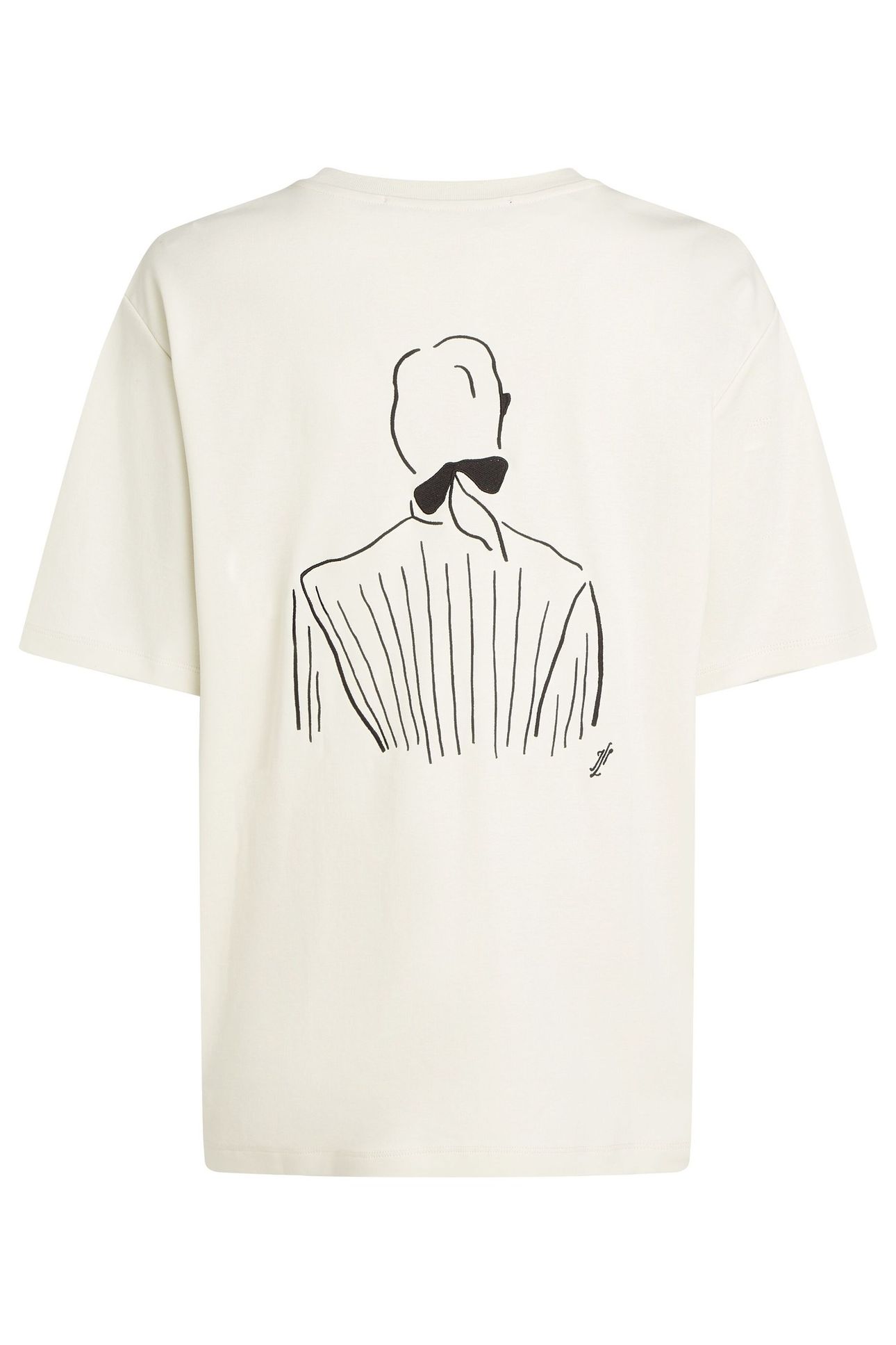 JP OVERSIZED KARL T-SHIRT CANNOLI CREAM 6