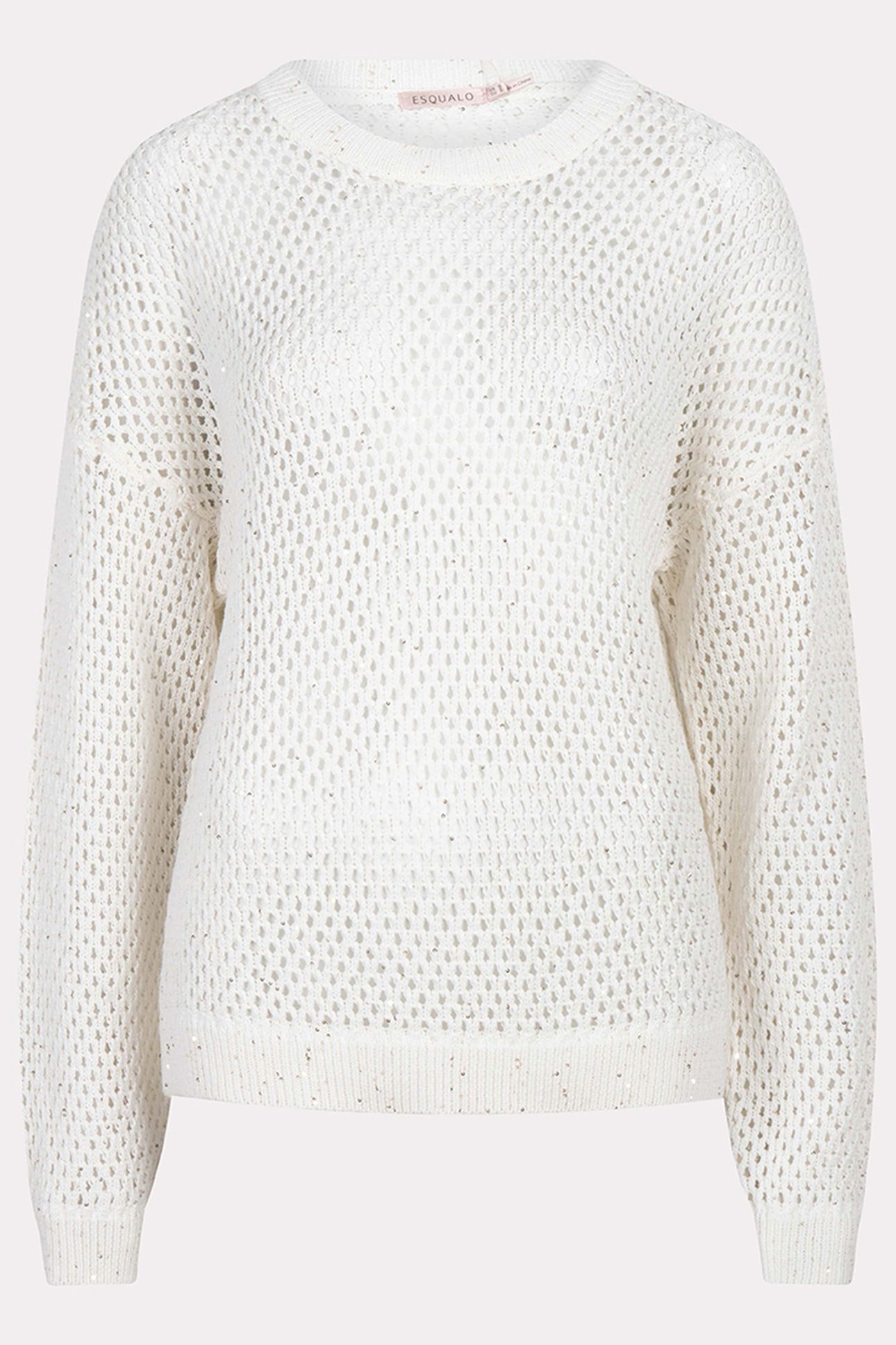 SWEATER COTTON SEQUINS OFF WHITE 5