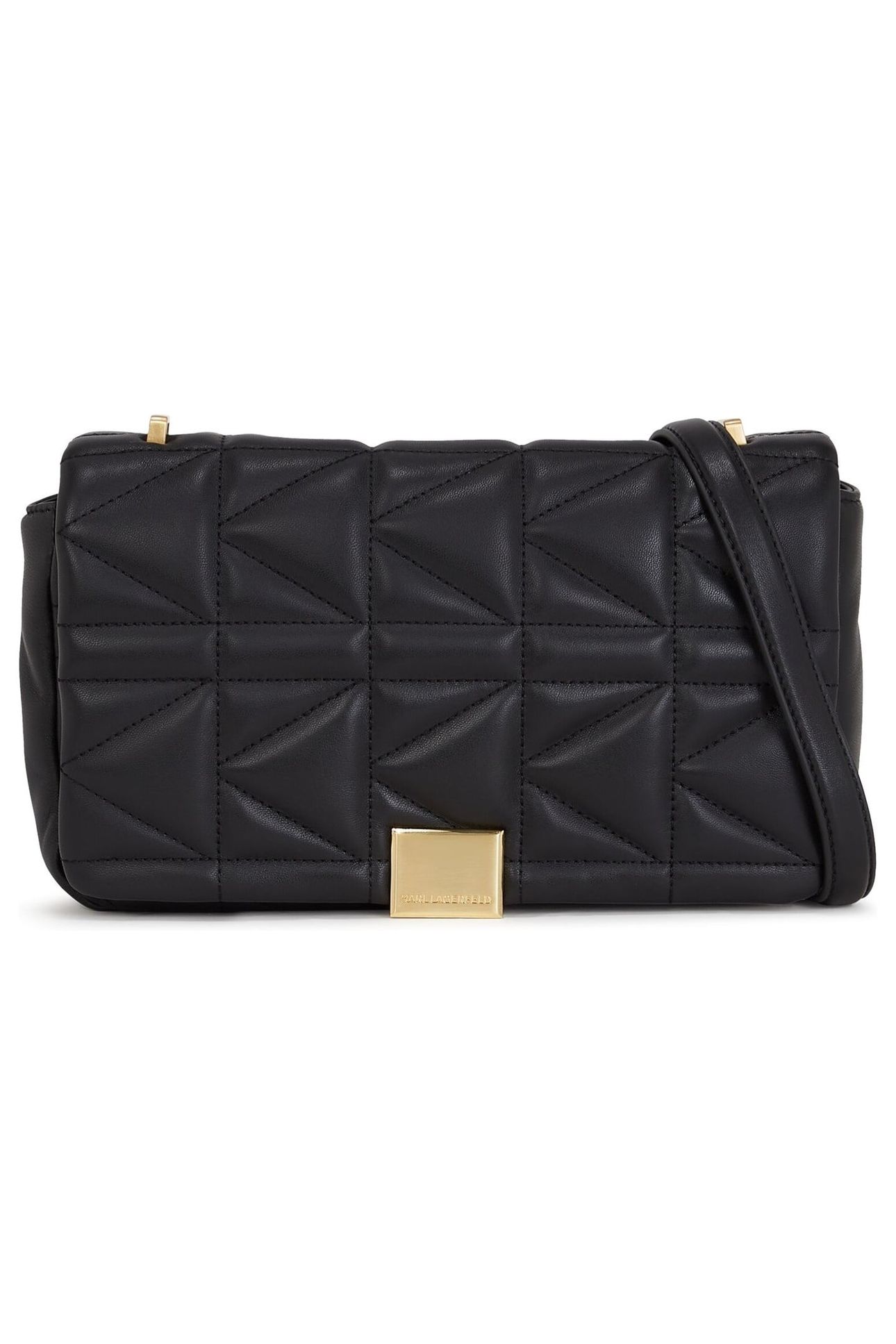 K/KUILT MEDIUM EXT SHOULDER BAG BLACK/GOLD 1