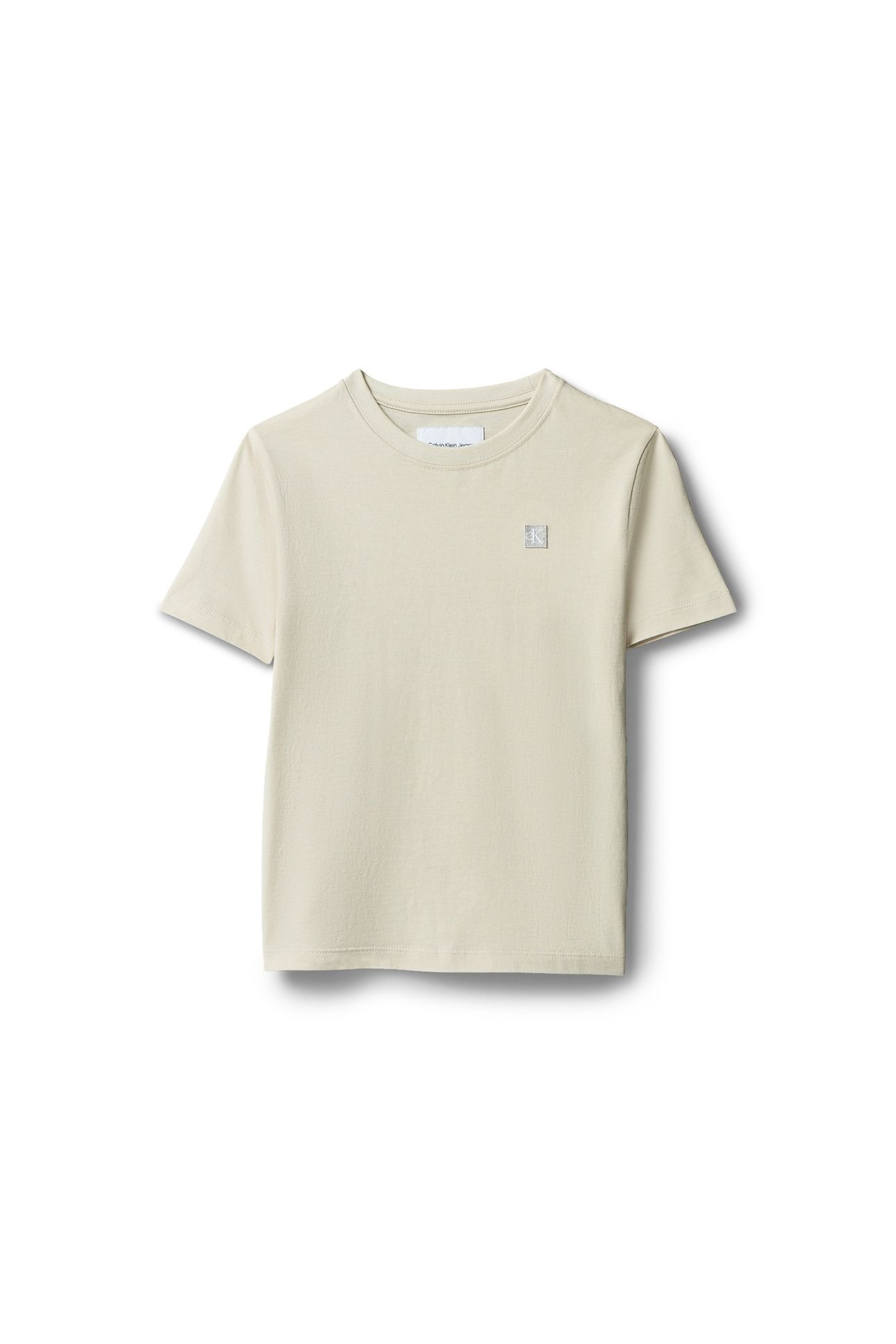 UNISEX MONO MINI BADGE REGULAR T-SHIRT OATMEAL 5