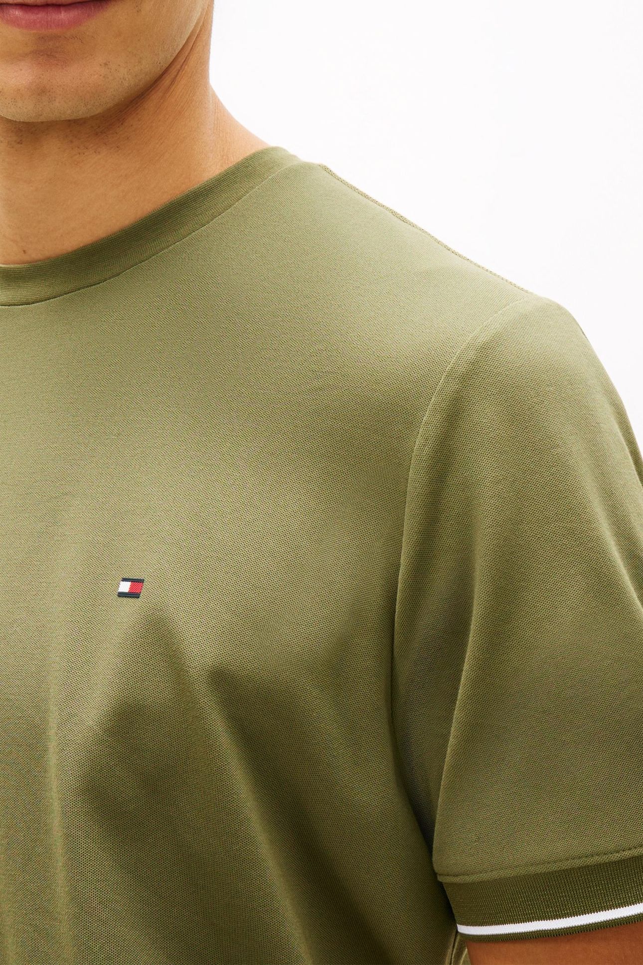 PERFORMANCE TIPPED T-SHIRT DARK ARTICHOKE 5