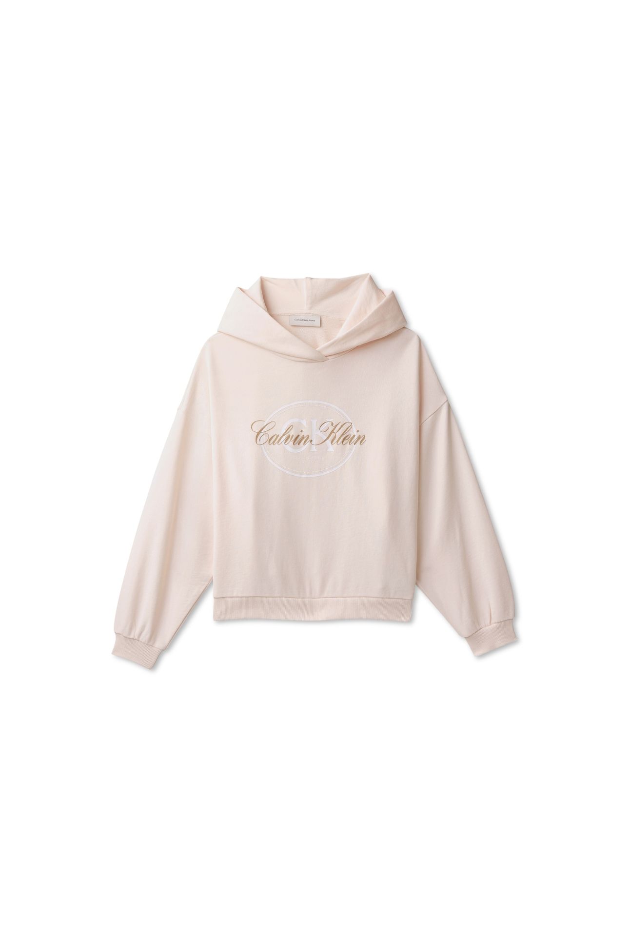 GIRLS CK HOODED SWEATSHIRT PEARL 4