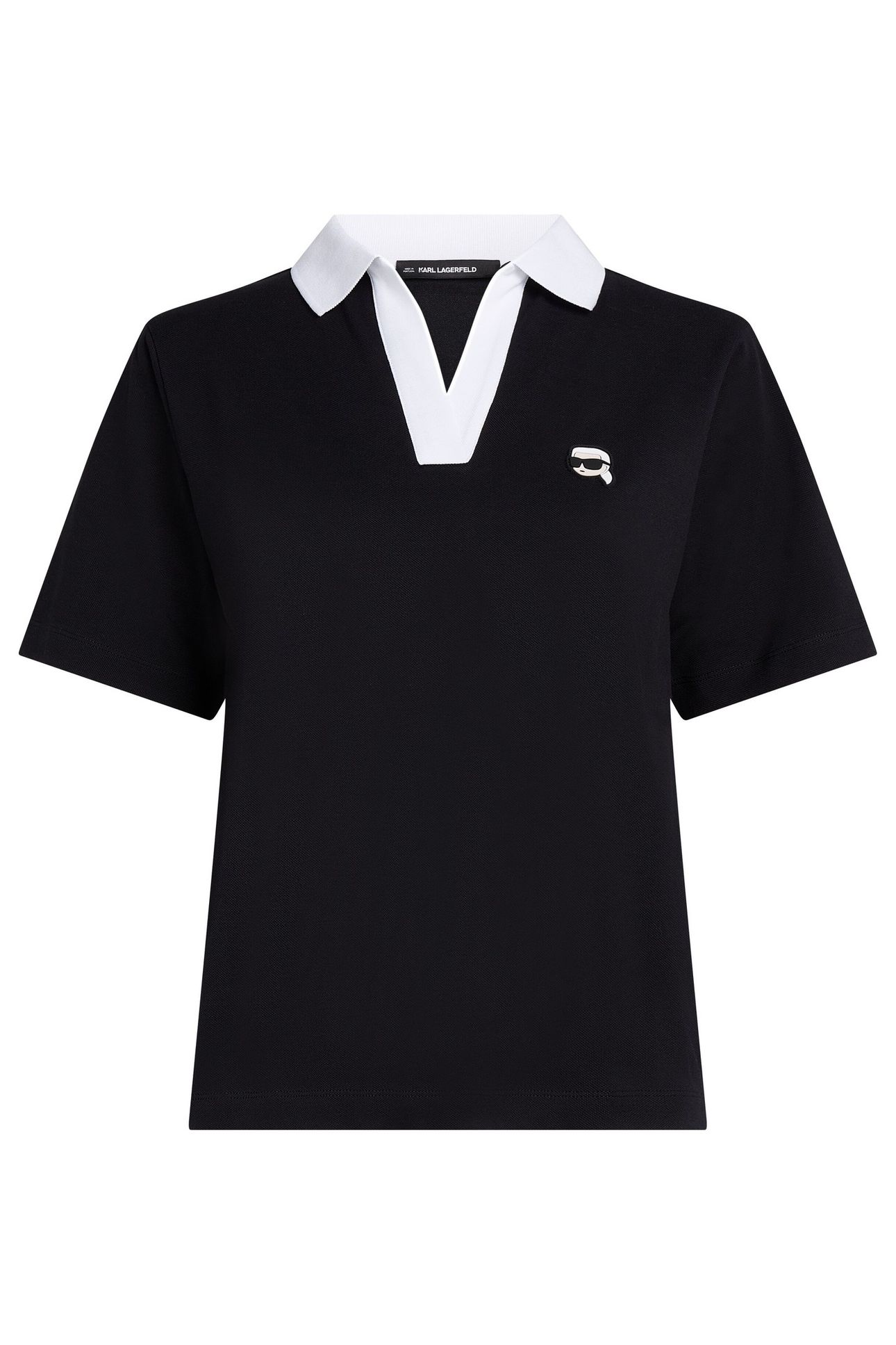 IKON PATCH POLO T-SHIRT BLACK 3