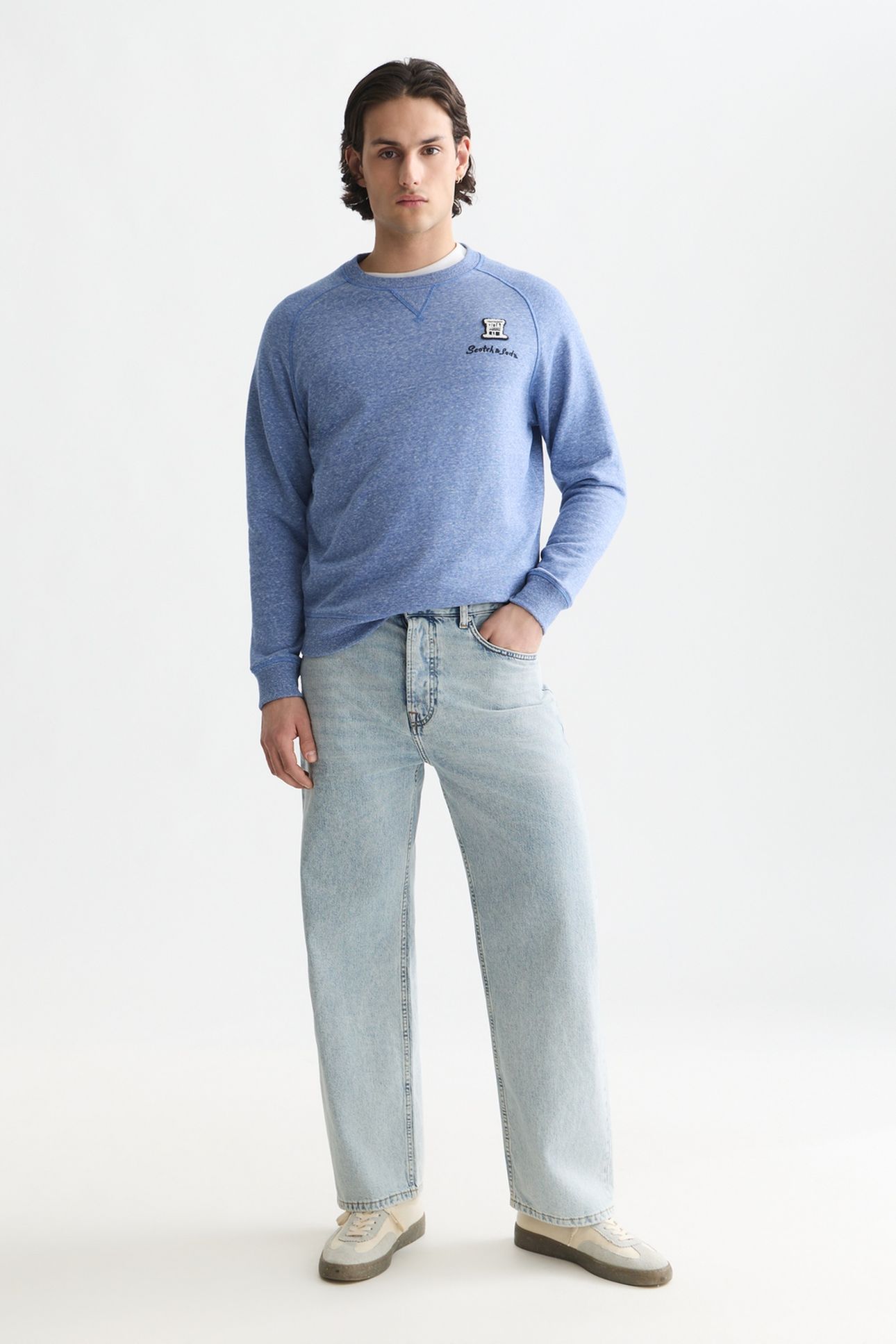 MELANGE REGULAR-FIT SWEATSHIRT ENSIGN BLUE MELANGE 2