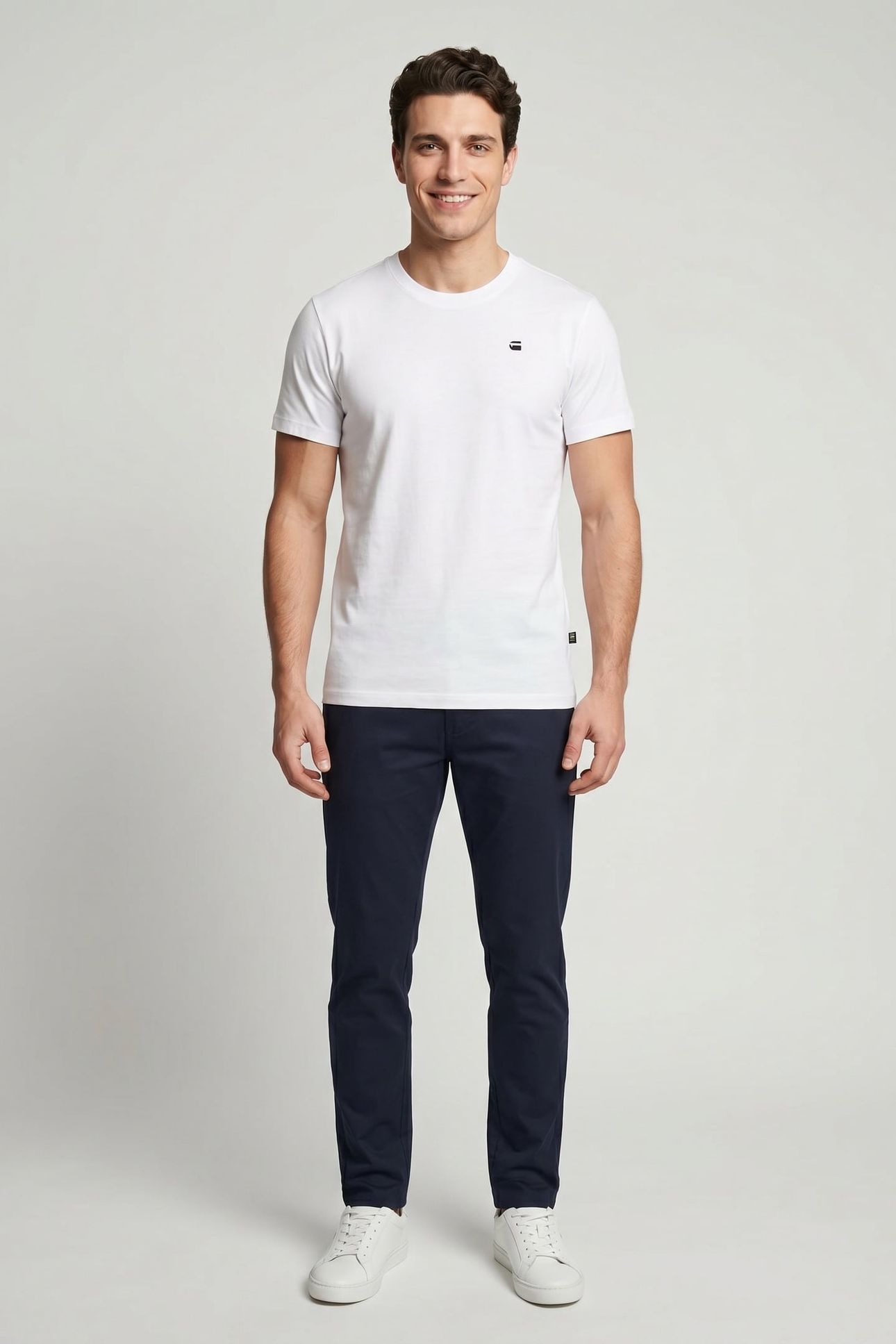 CHEST LOGO SLIM R T S\S NATURAL 2