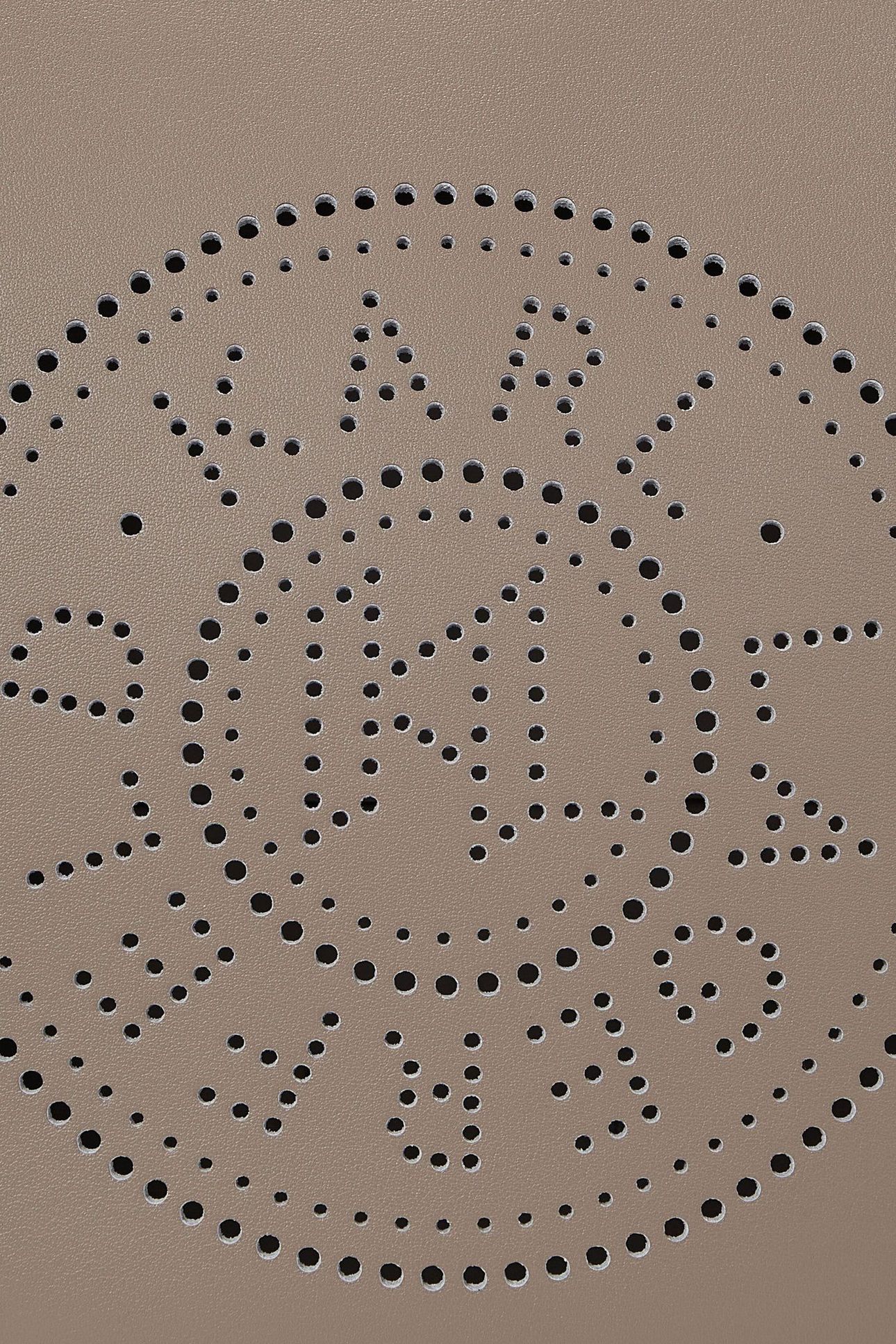 K/CIRCLE MOON SHOULDER BAG PERFORATED ASH GREY 4