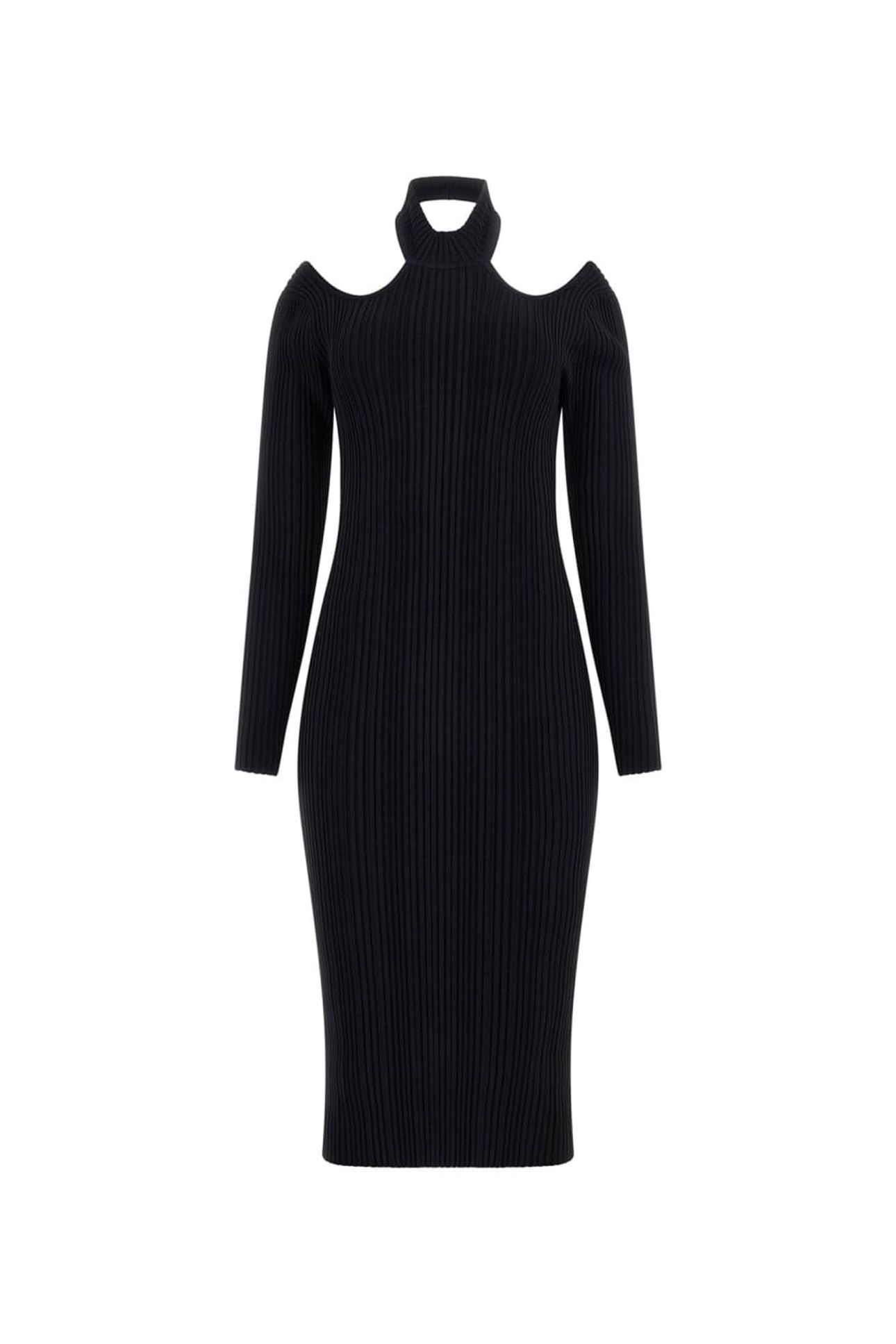 NARA SWEATER DRESS JET BLACK A996 8