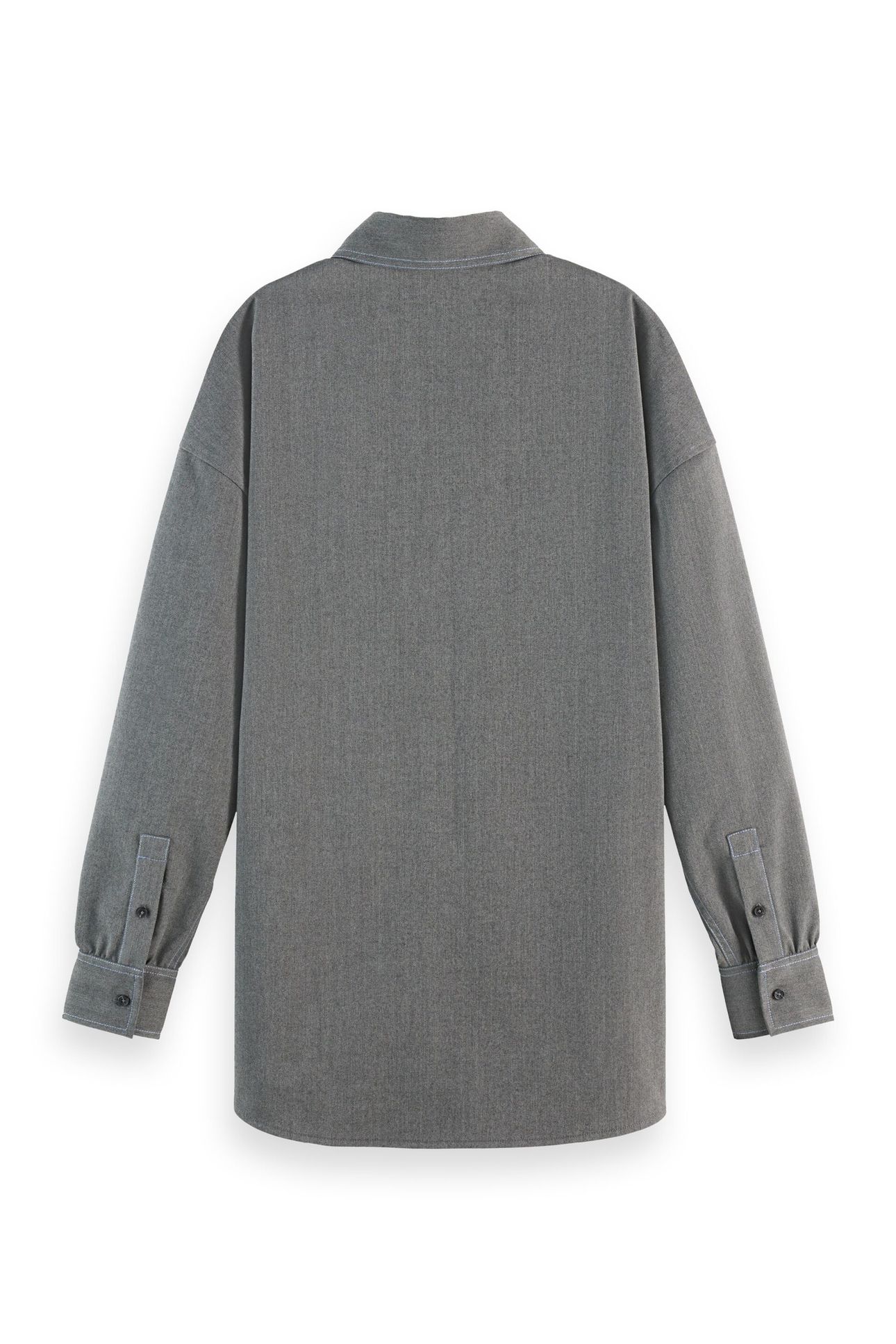 GIRLFRIEND HERRINGBONE SHIRT GREY BLACK HERRINGBONE 7