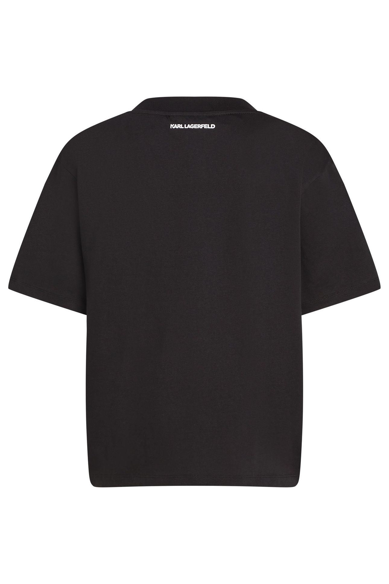 KARL SIGNATURE HEM V-NECK TSHIRT BLACK 7