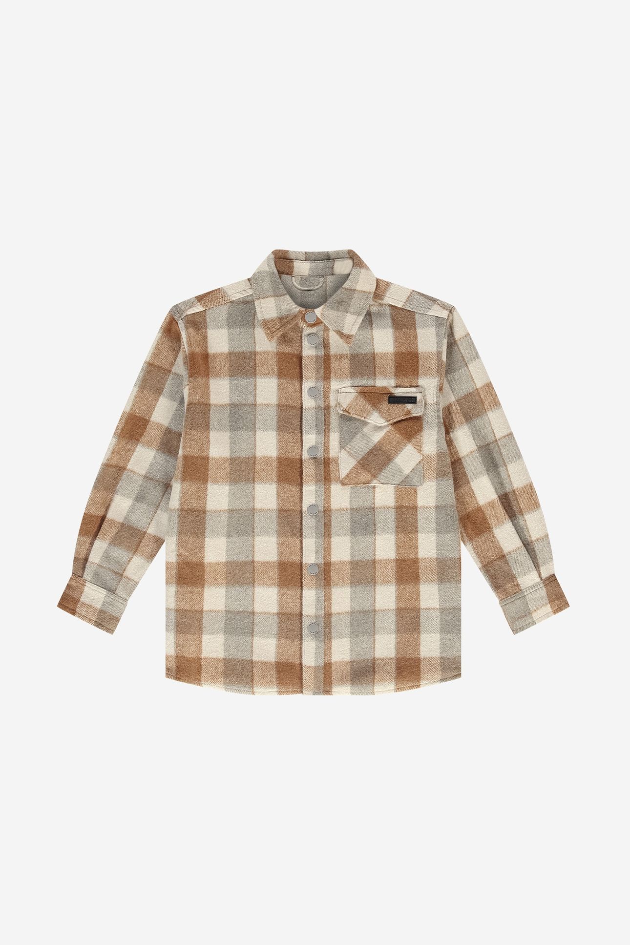 SQUARED OVERSHIRT CLAY BEIGE 1