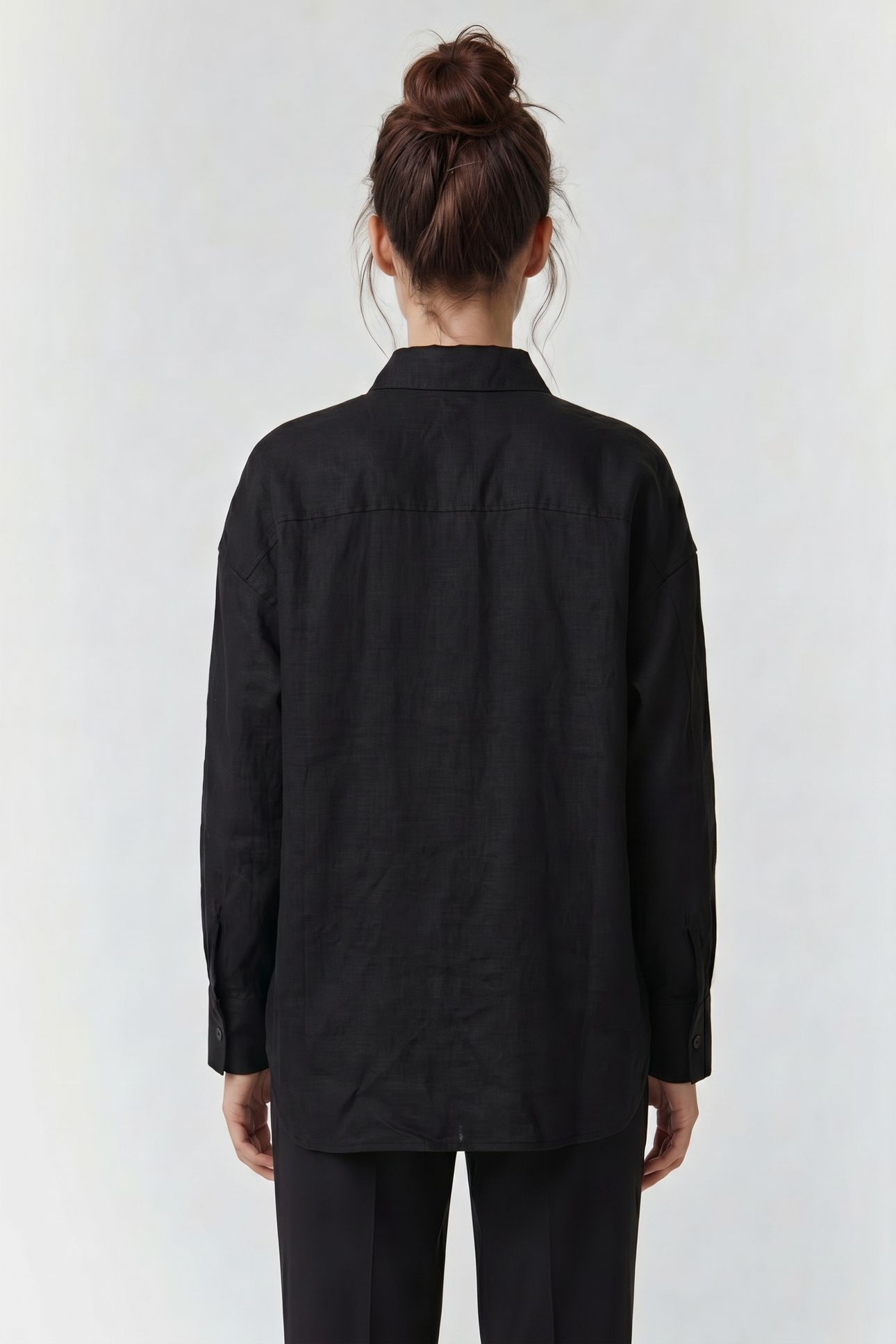 LINEN SHIRT BLACK 2