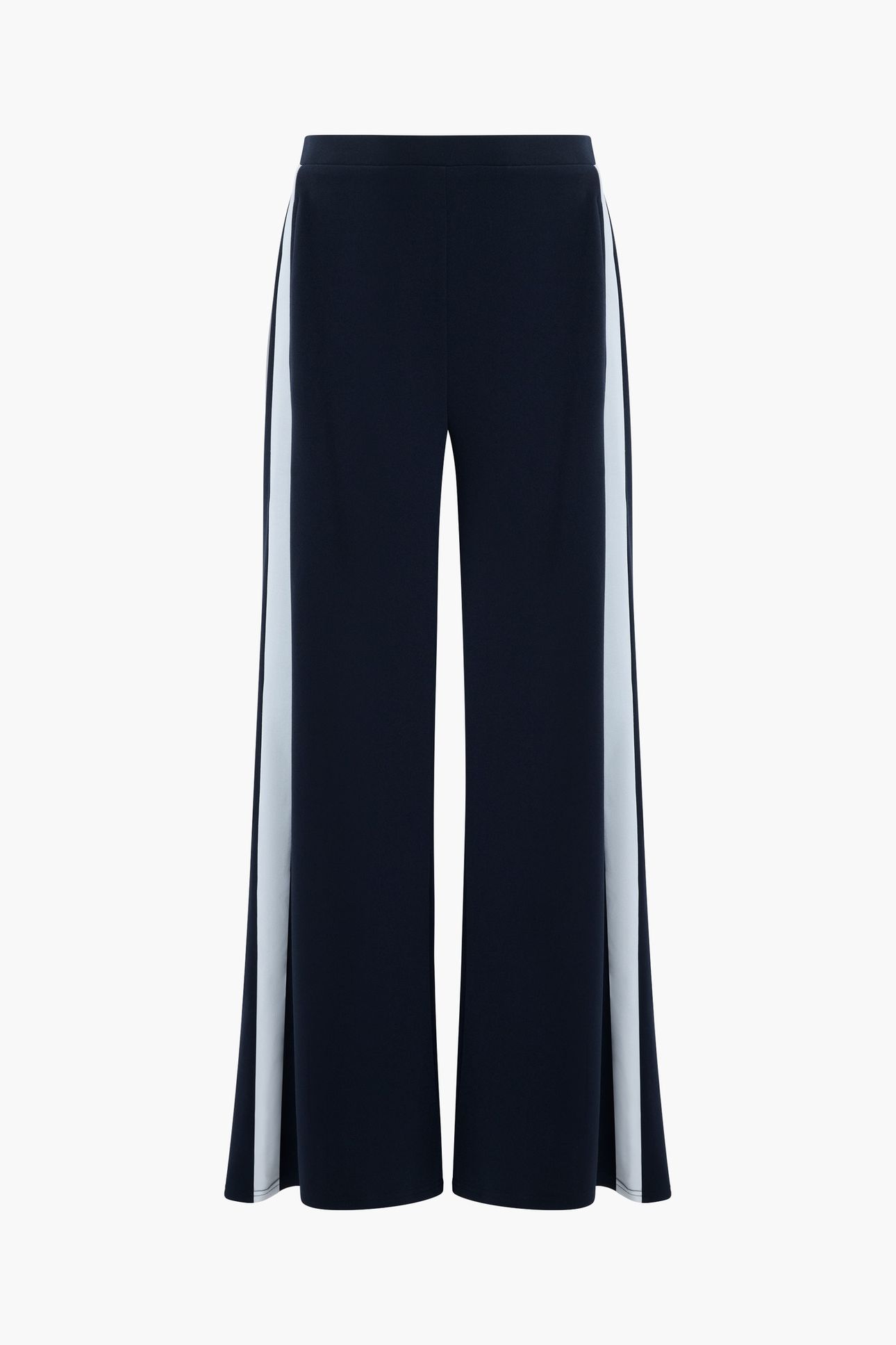 CREPE WIDE LEG STRIPE NAVY/SUMMER WHT 1