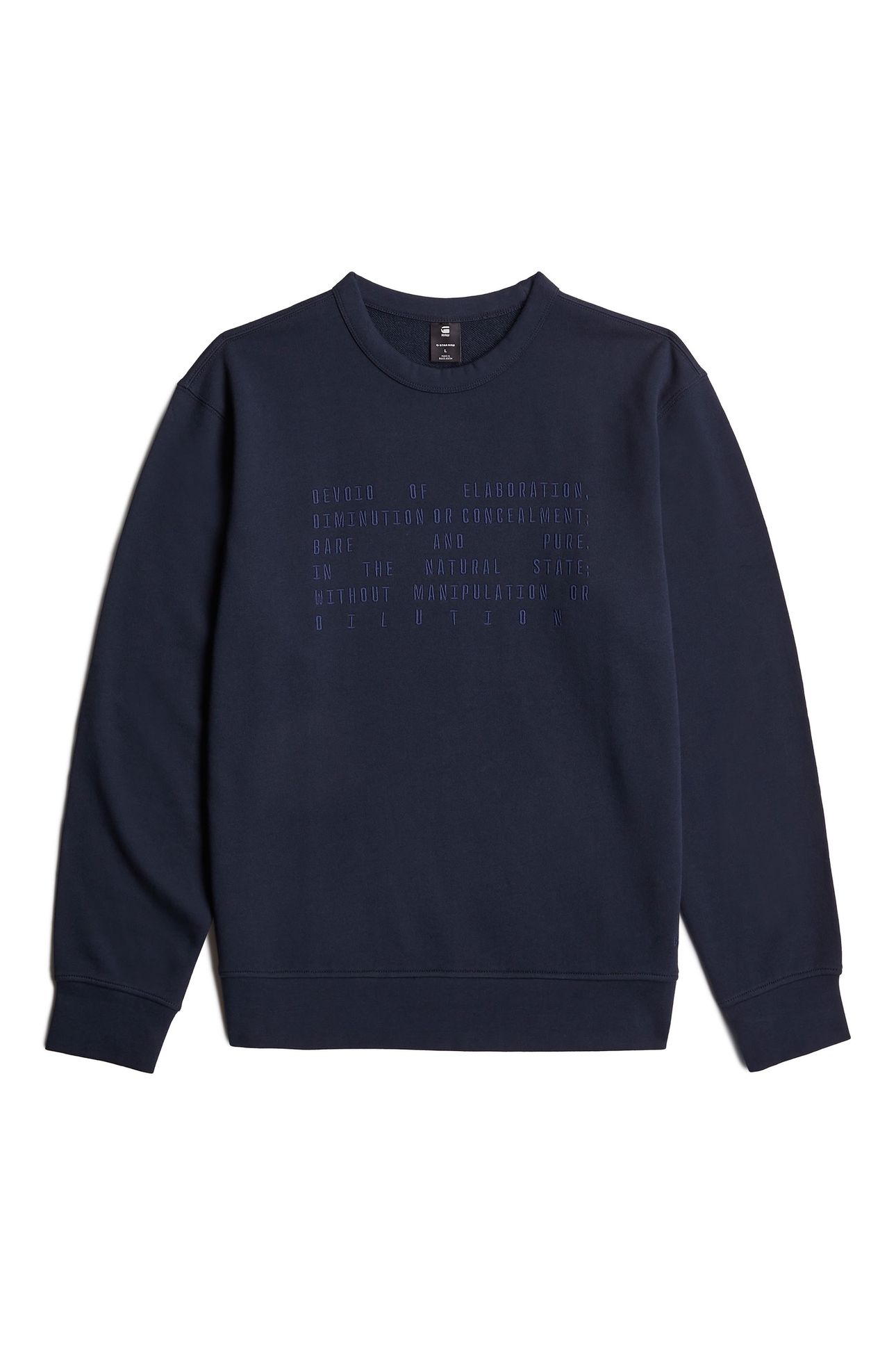 TEXT GRAPHIC SWEATER SALUTE 5