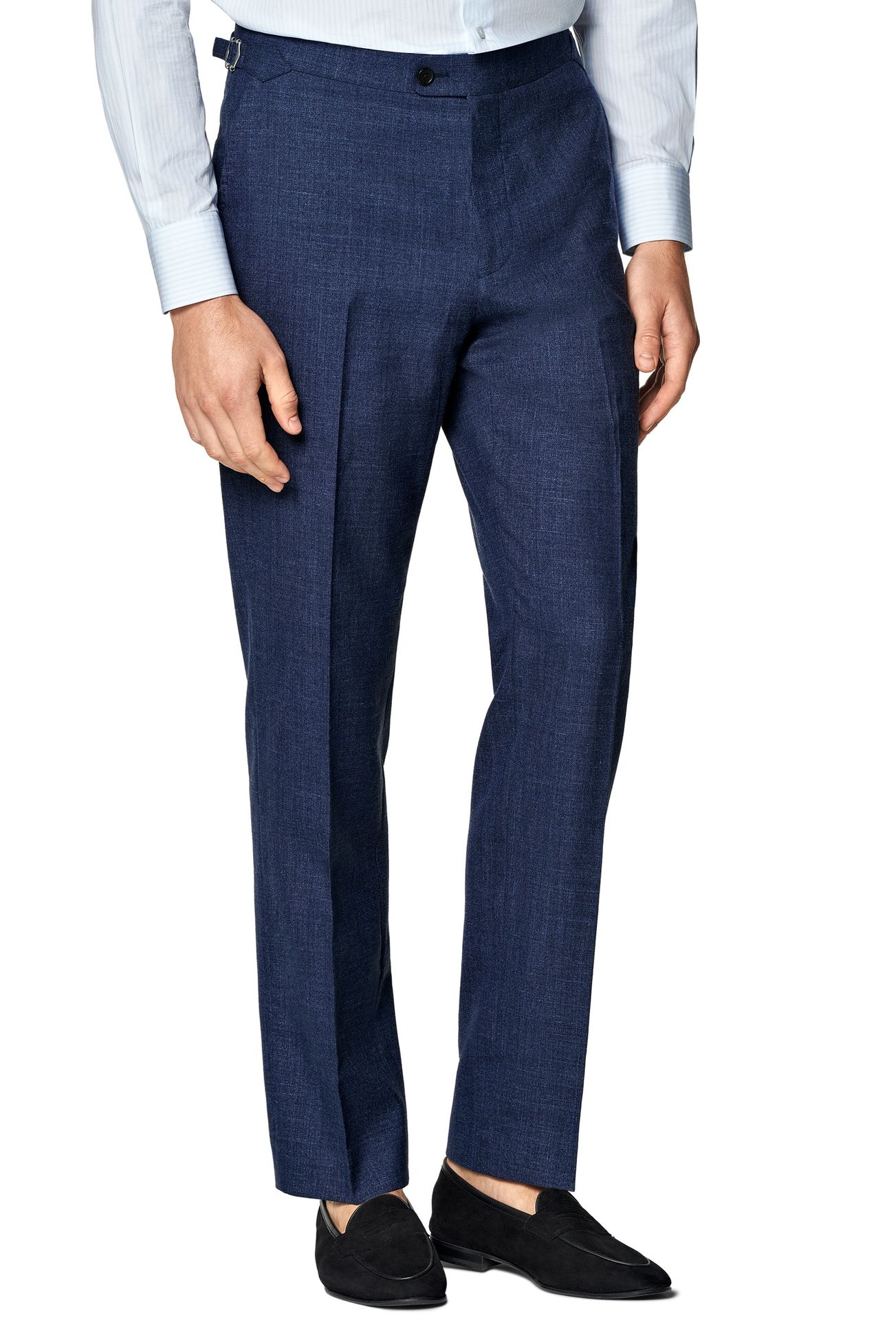 HAVANA-MID BLUE-WOOL SILK LINEN NESTED SUITS MID BLUE 3