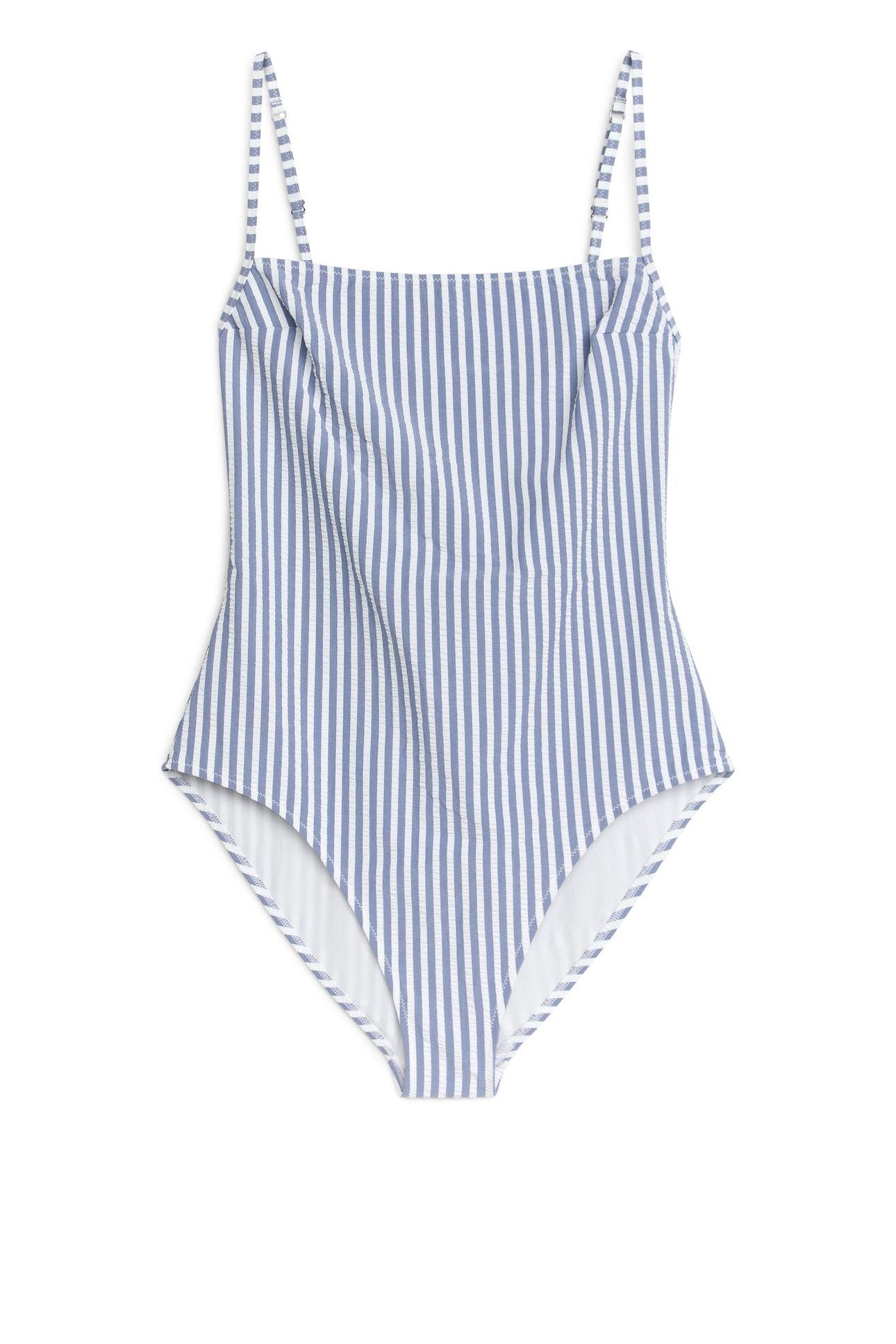 CERES SEERSUCKER SWIMSUIT BLUE 2
