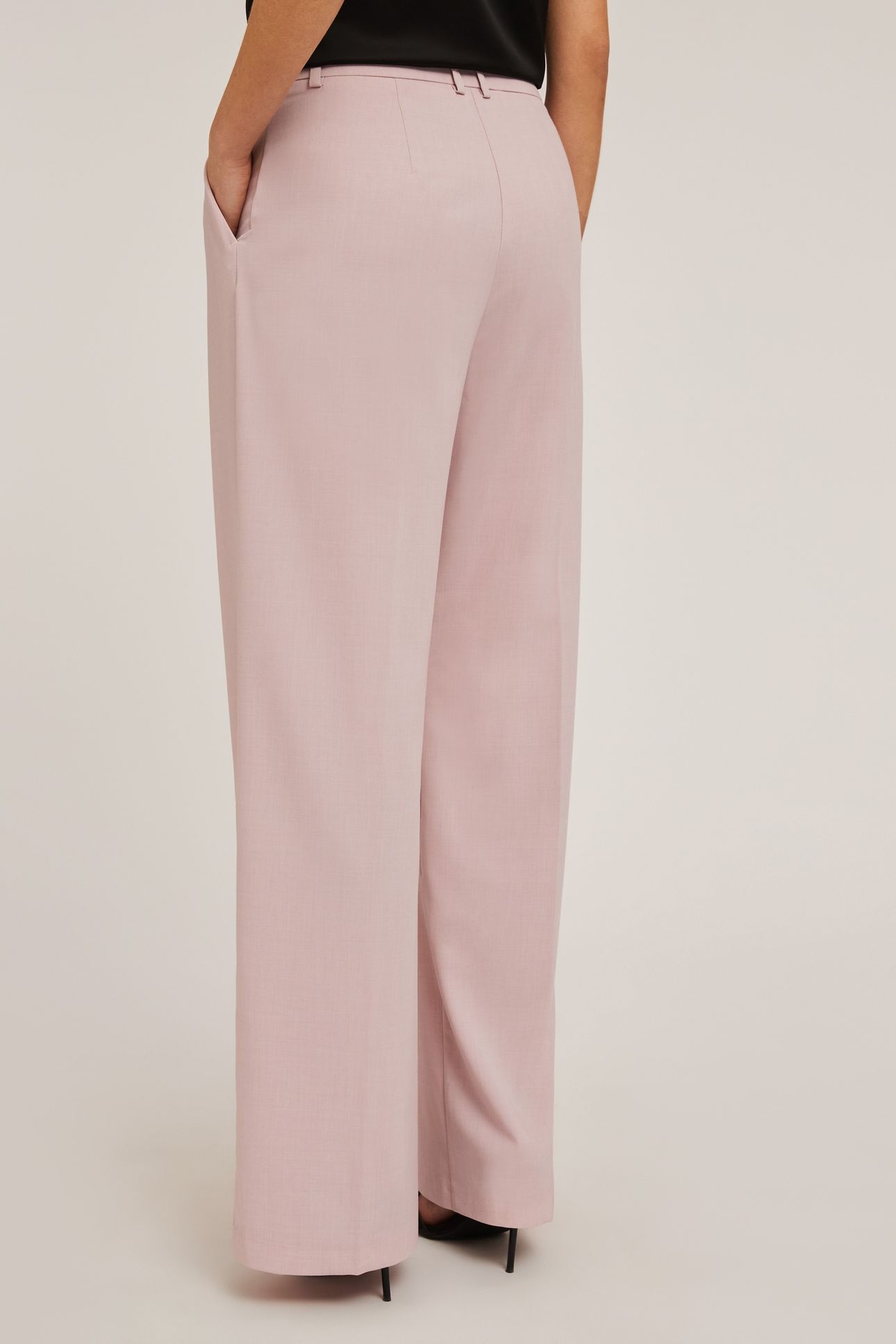 PALAZZO TROUSERS WITH PLEATS PINK 3