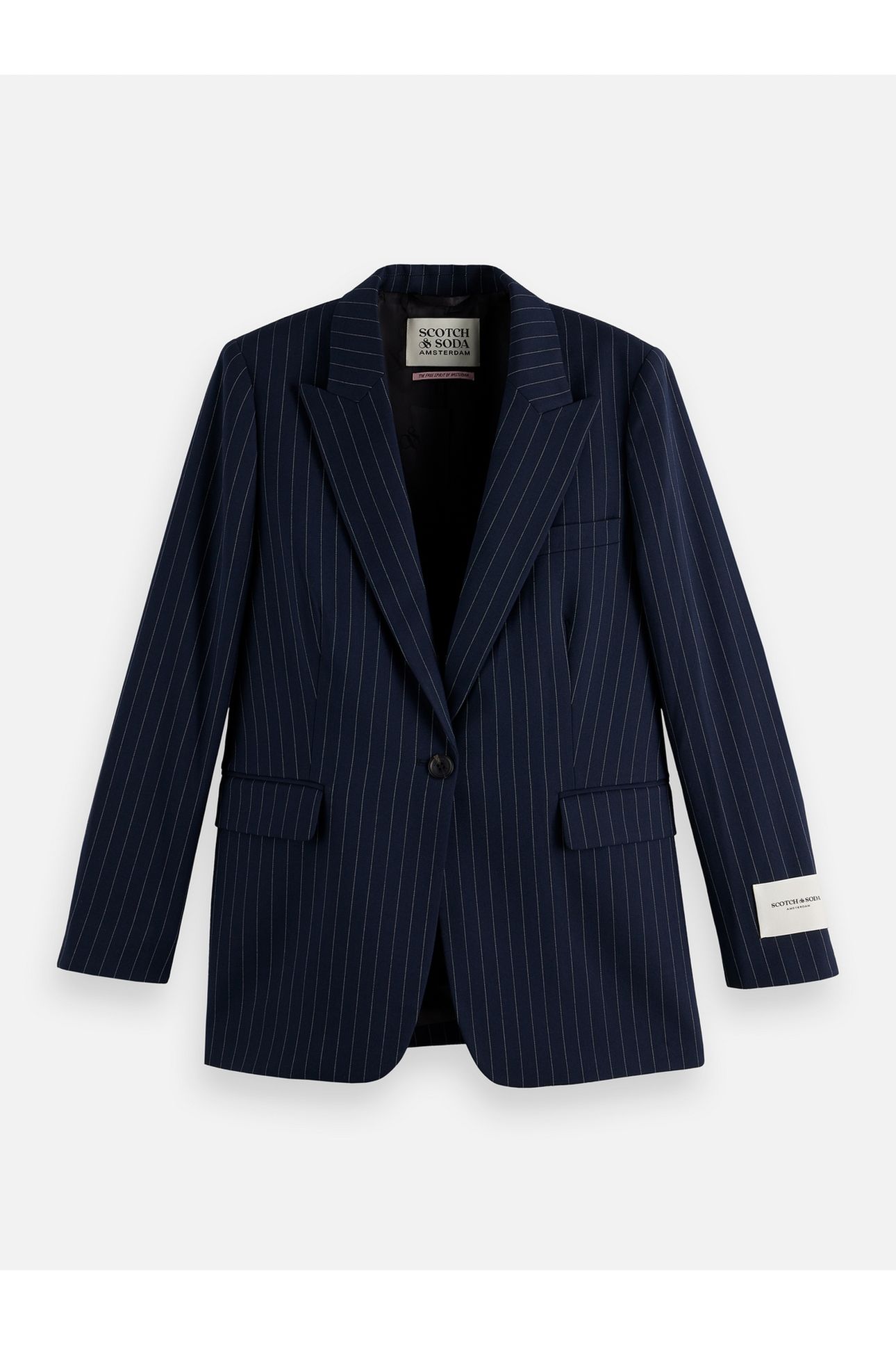 SB FITTED BLAZER NIGHT BLUE PINSTRIPE 5
