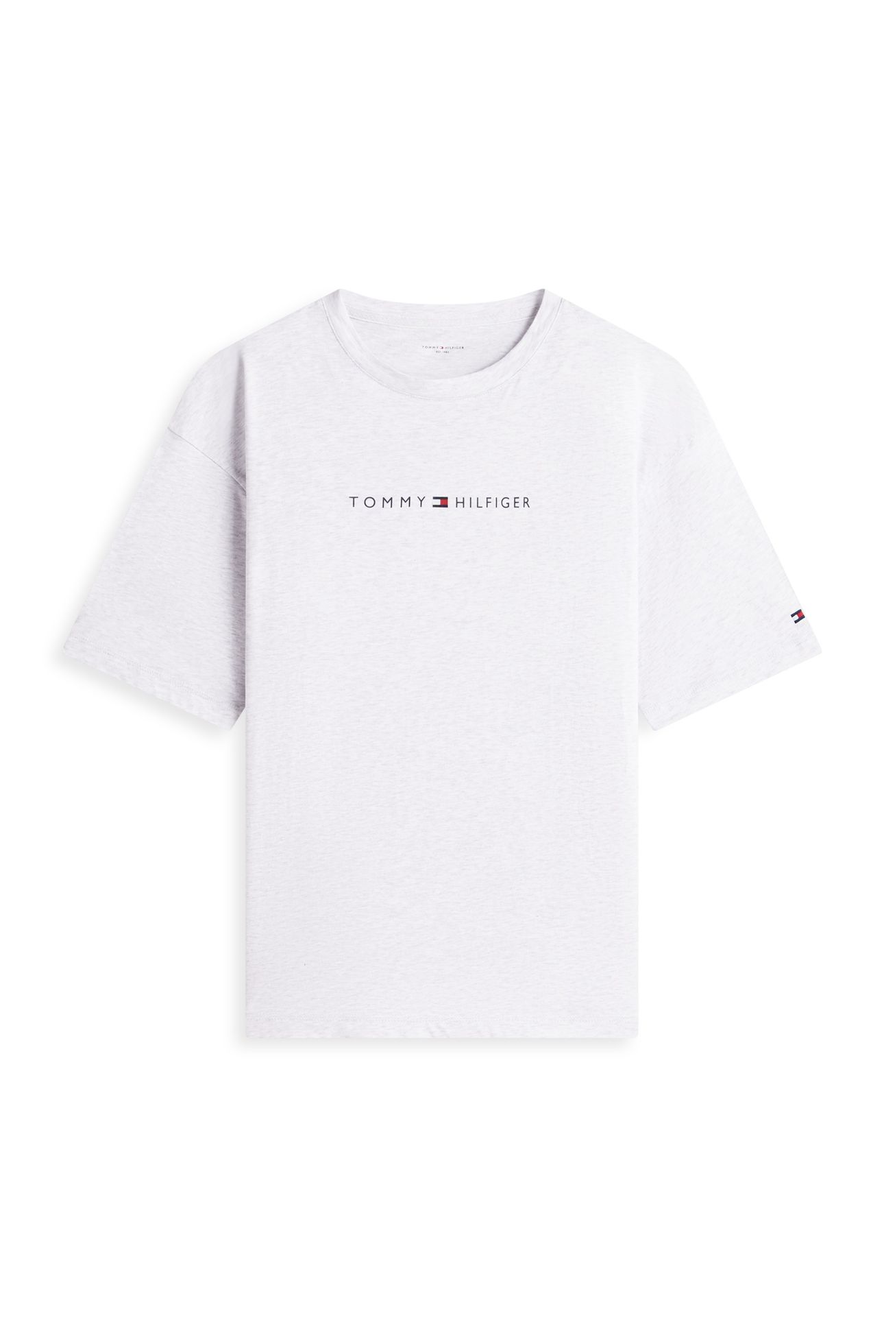SS LOGO TEE ICE GREY HEATHER 4