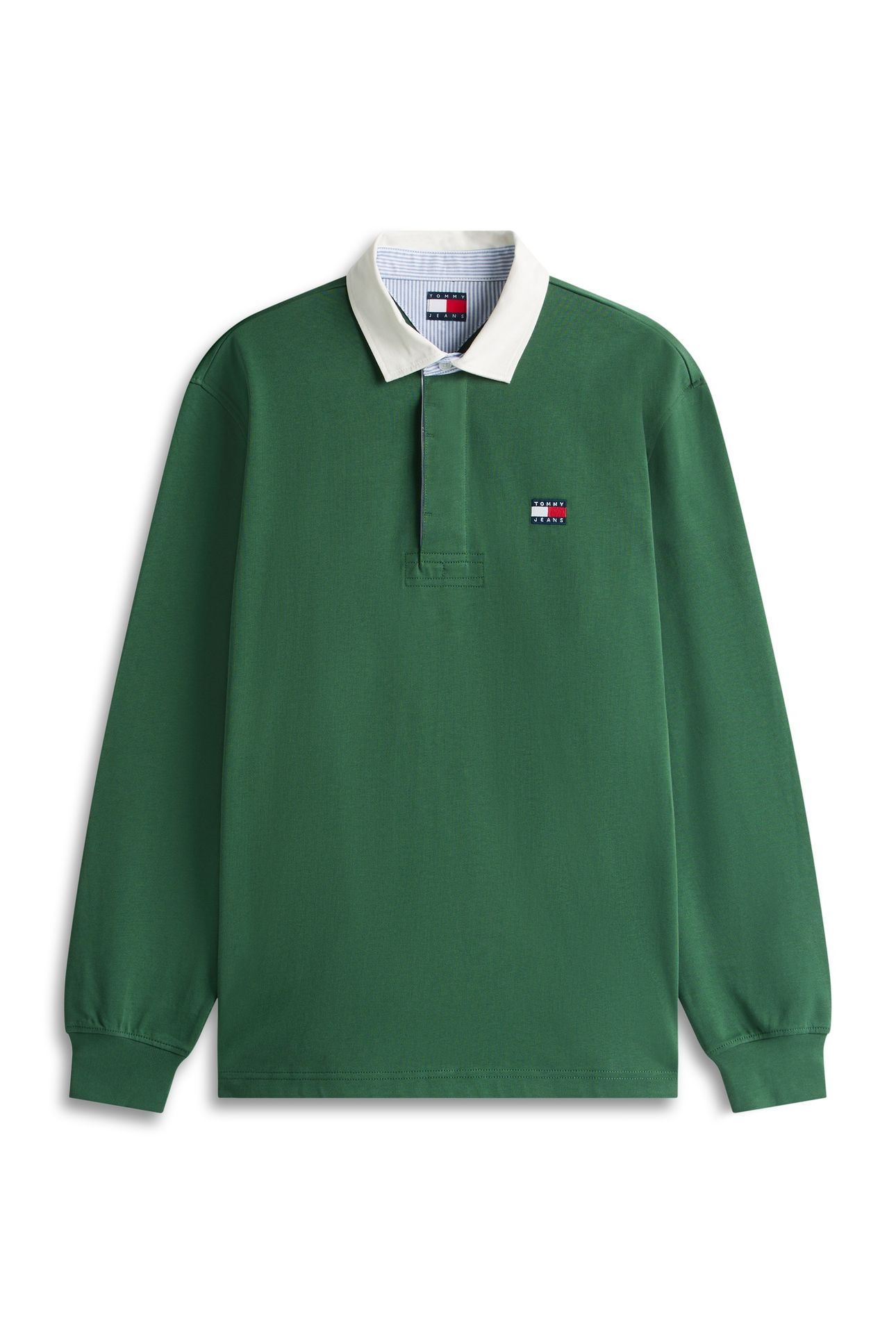 TJM RELAXED ESSENTIAL BADGE RUGBY POLO SHADOW PINE 4