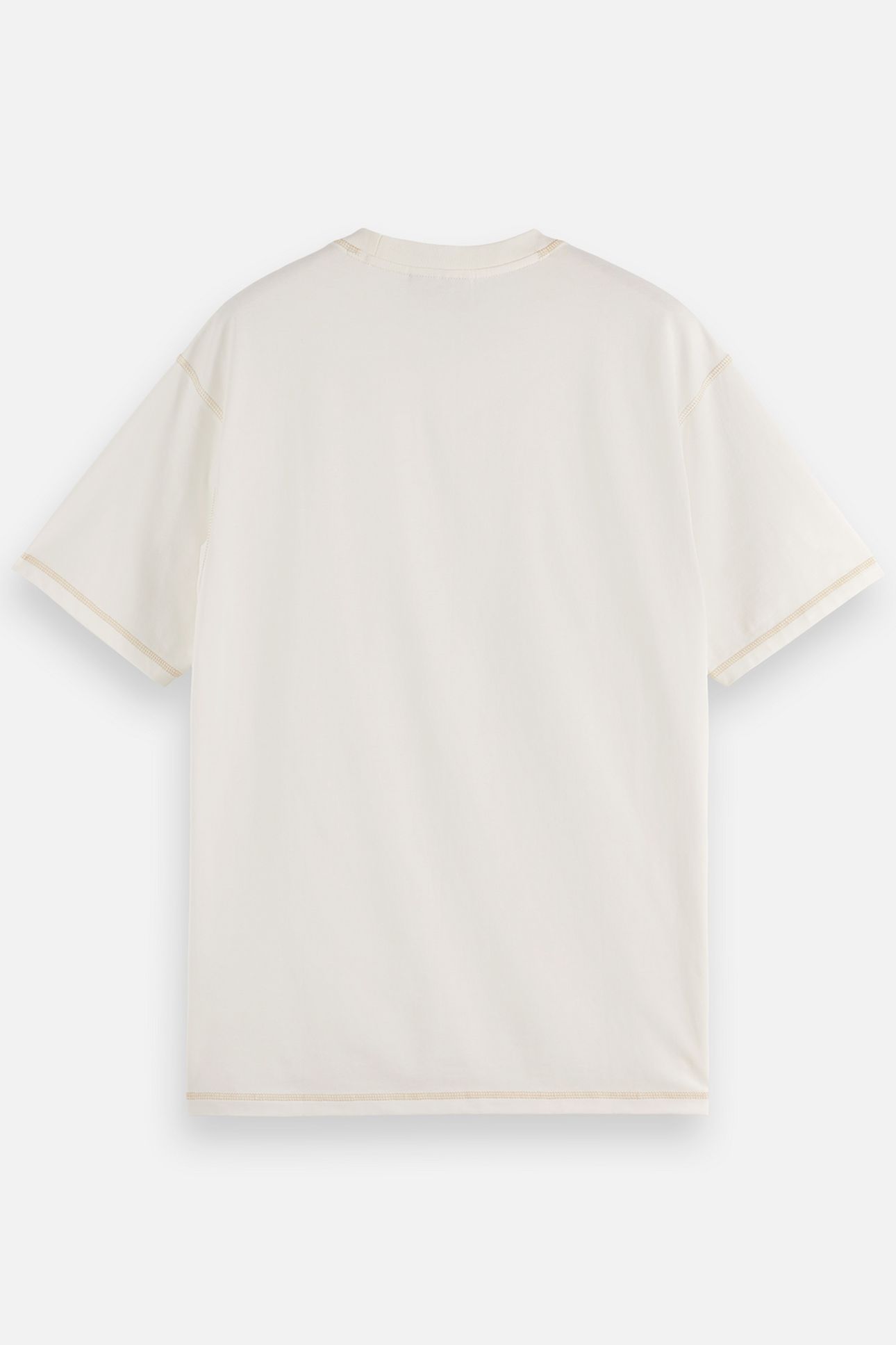 LOGO FRONT CHEST T-SHIRT OFF WHITE 5