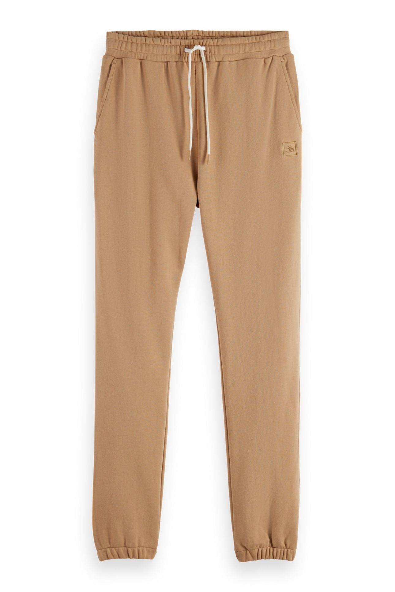 LOGO BADGE SWEATPANTS TANNIN 1