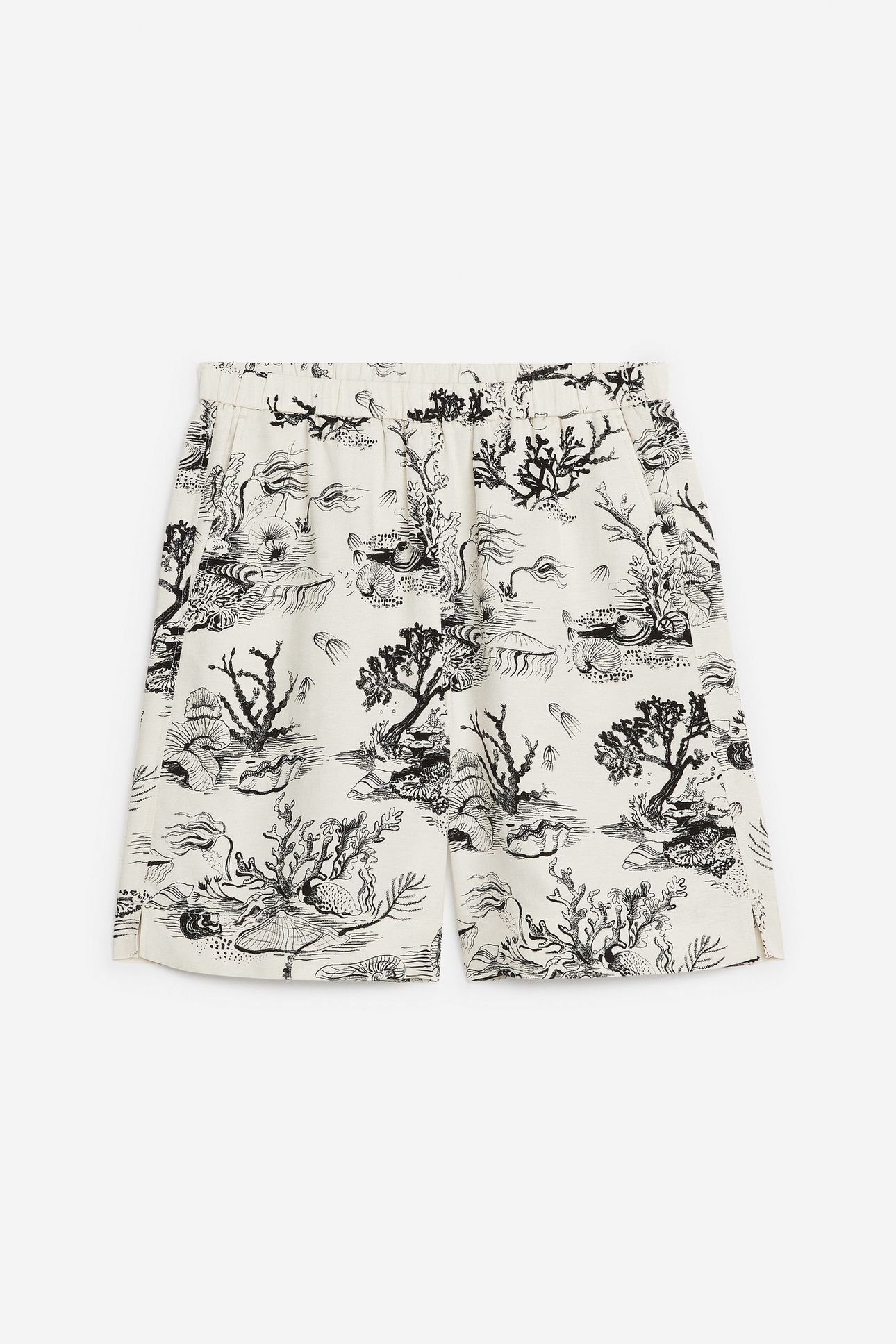 ELLIE SHORTS AOP BEIGE 3
