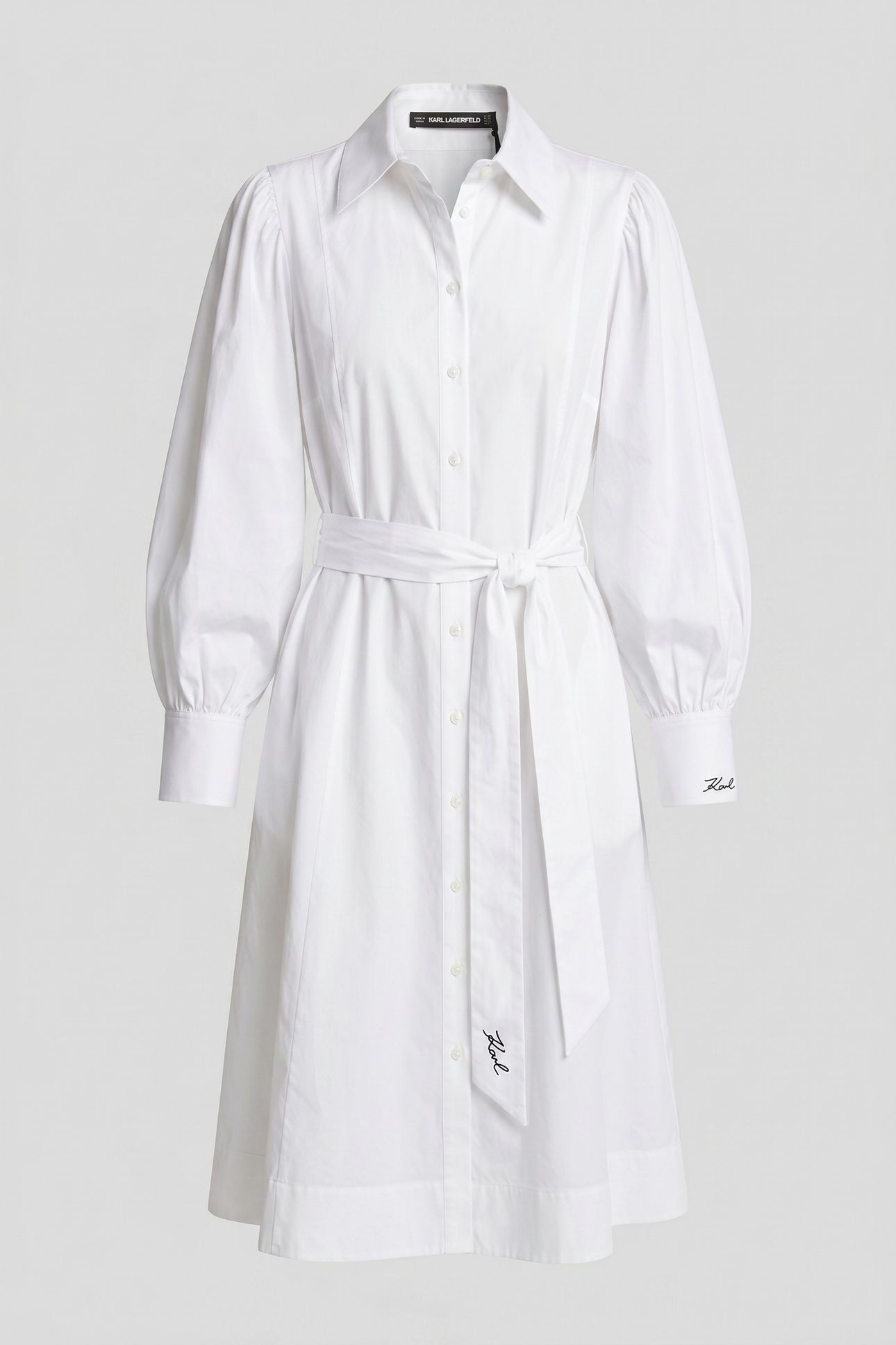 KARL SHIRT DRESS WHITE 3