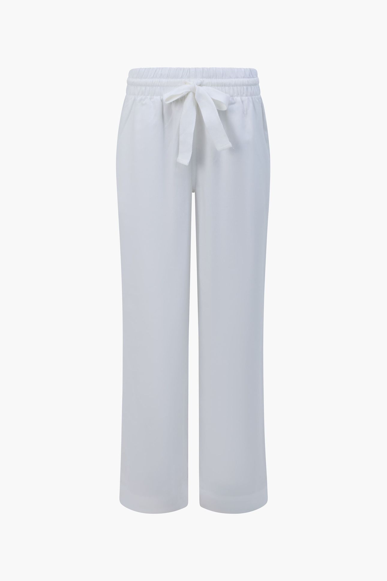 TIE TROUSER LINEN WHITE 2