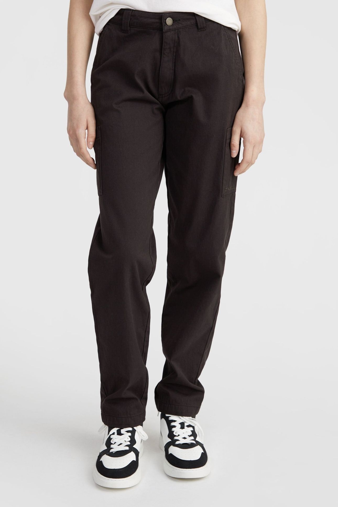 ESSENTIALS CARGO PANTS BLACK OUT 1