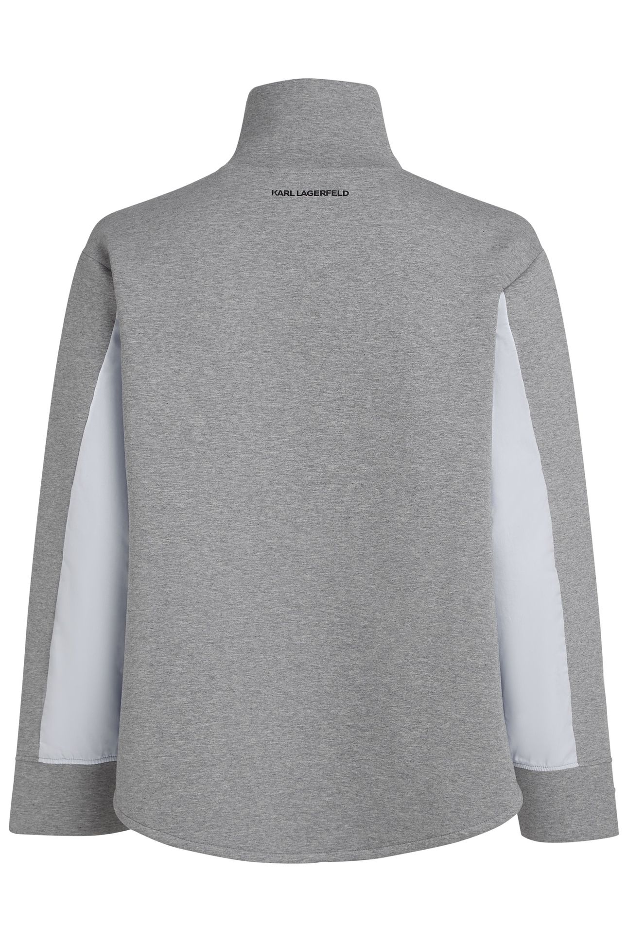 IKON FABRIC MIX ZIP UP LIGHT GREY MELANGE 4