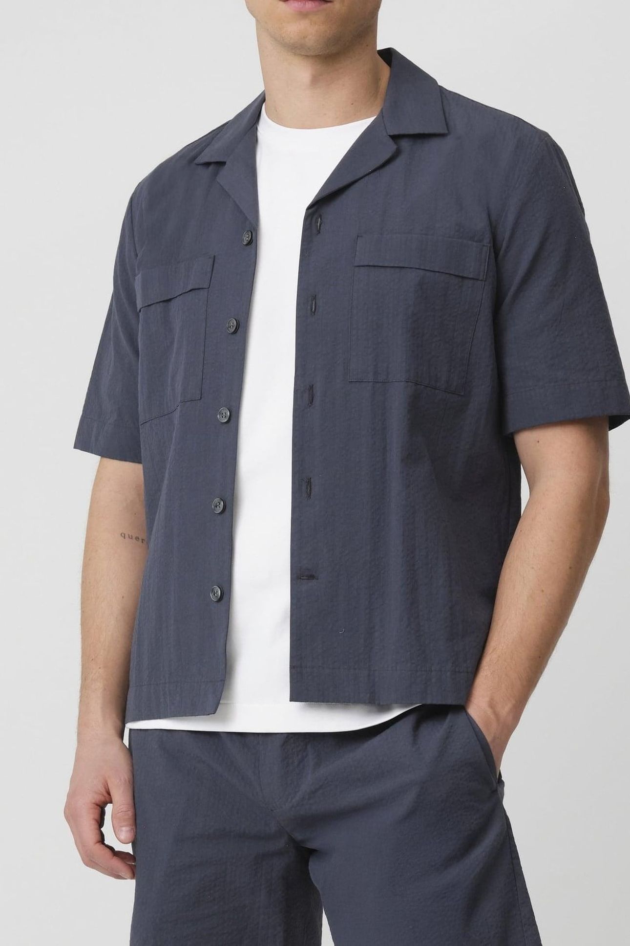 AARON CASUAL SHIRT BLUE 1