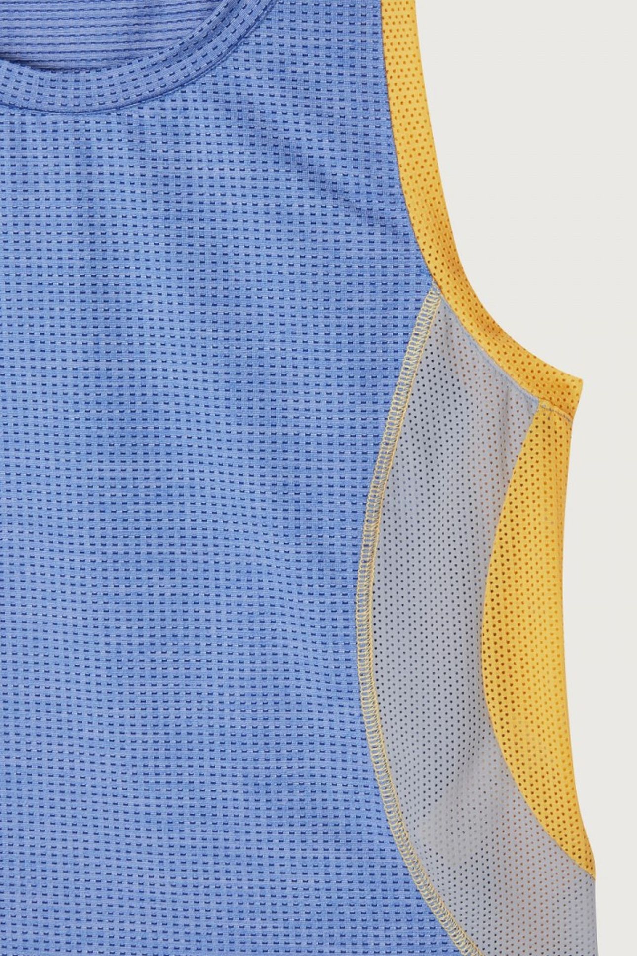 VAMY TANK TOP TRICOLORE BLEU JAUNE ET GRIS 5