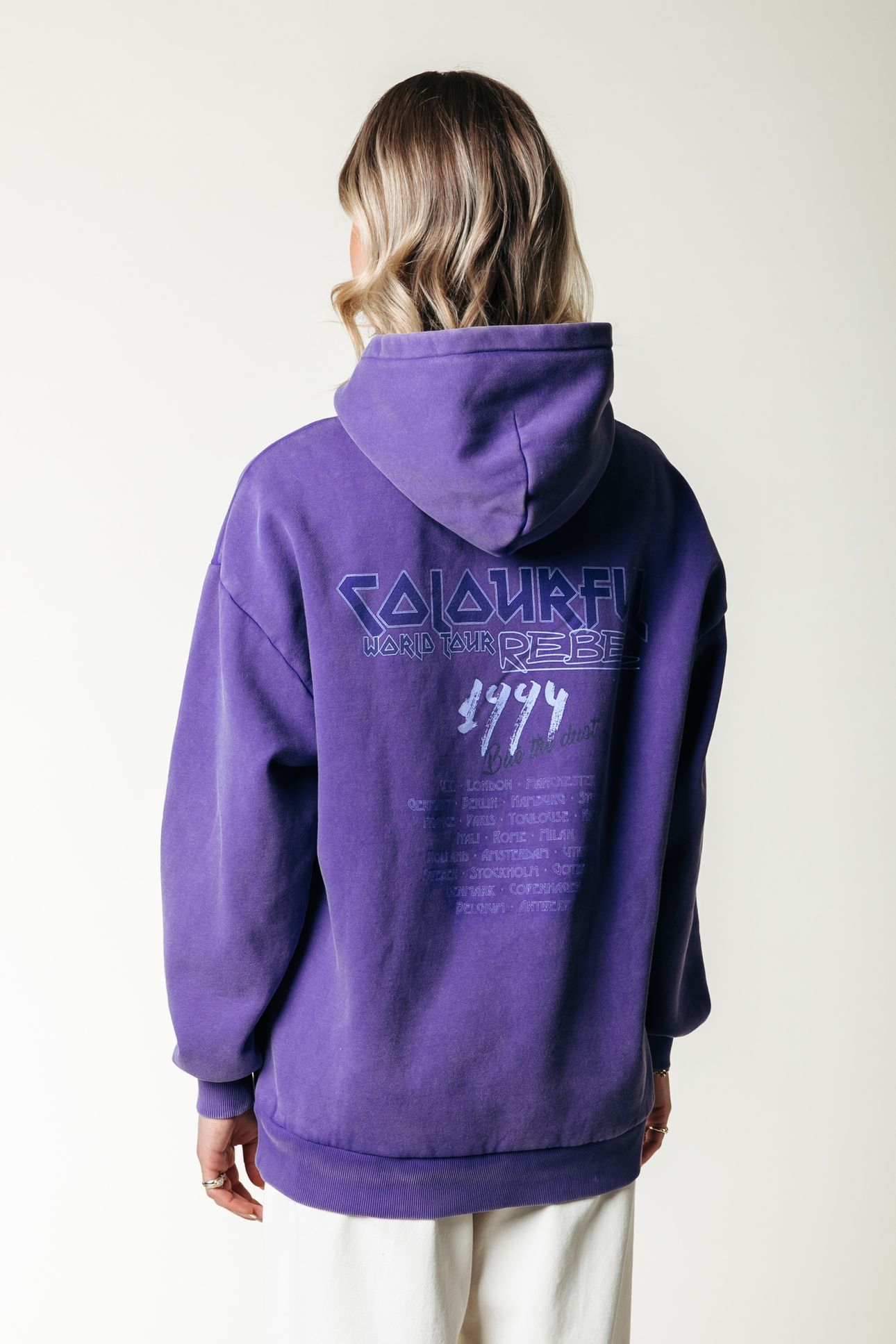 CONCERT ACID WASH CLEAN HOODIE LIBERTY PURPLE 3
