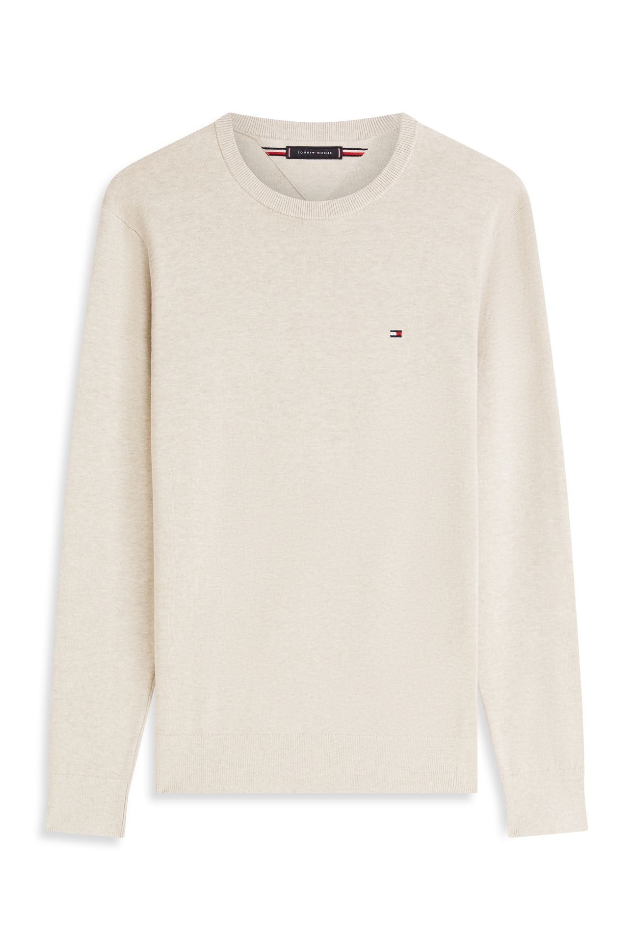 ESSENTIAL SEASONAL COTTON SWEATER SANDALWOOD HEATHER 3