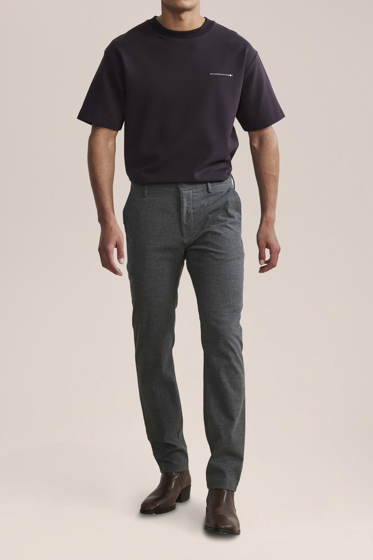 THEO 1393 TROUSERS INK GREY 5