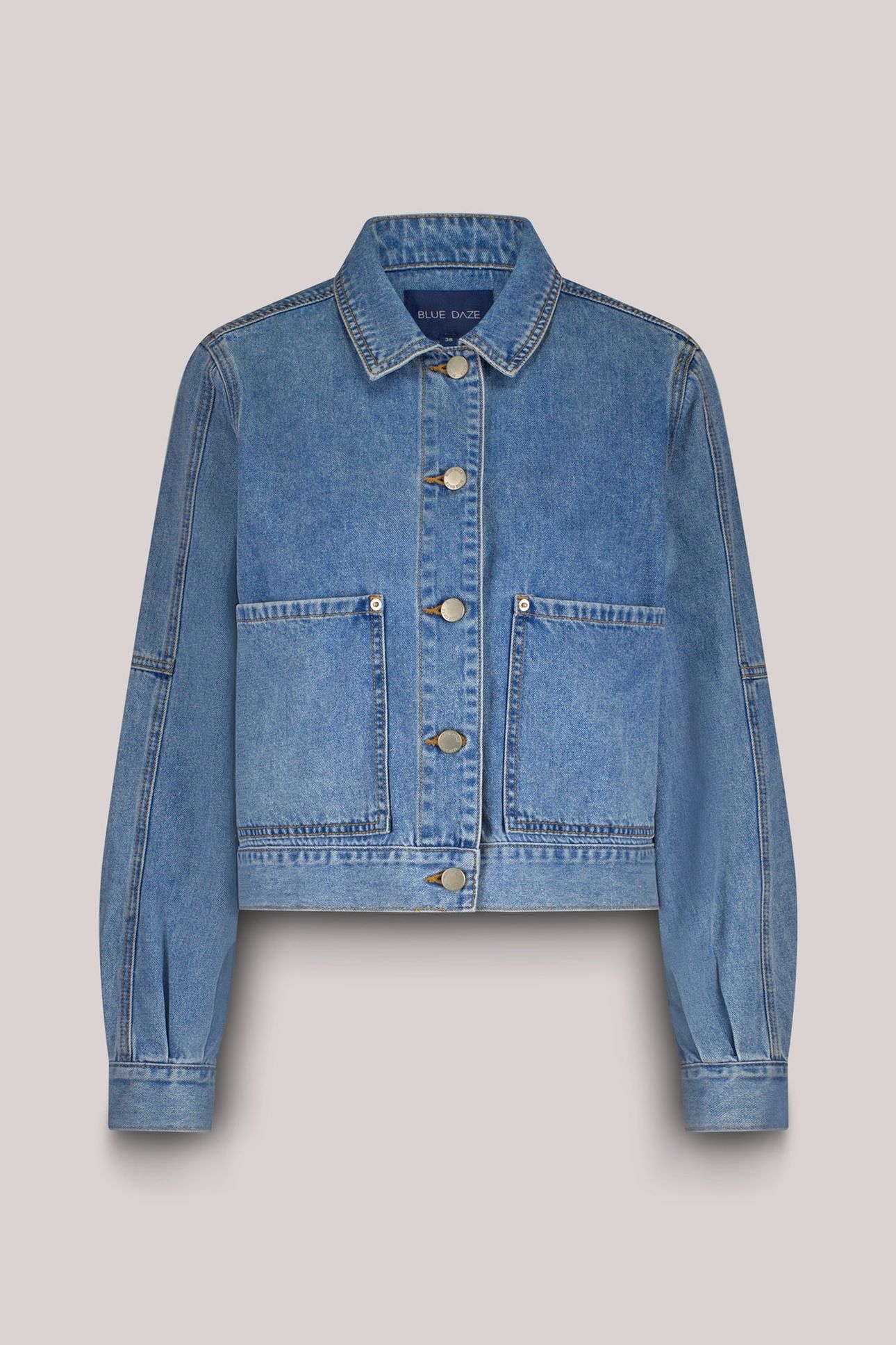 DENIM JACKET VINTAGE COTTON TWILL VINTAGE BLUE DENIM 3