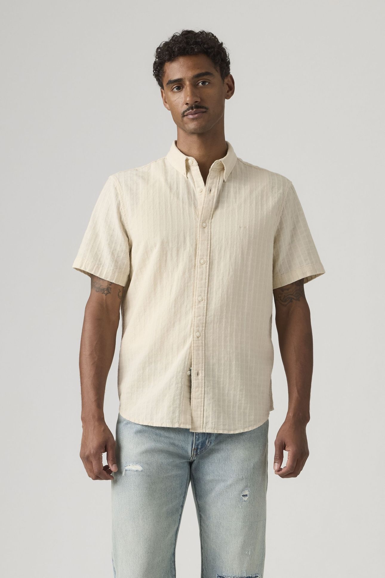 SHORT SLEEVE AUTHENTIC BUTTON-DOWN SHIRT 1