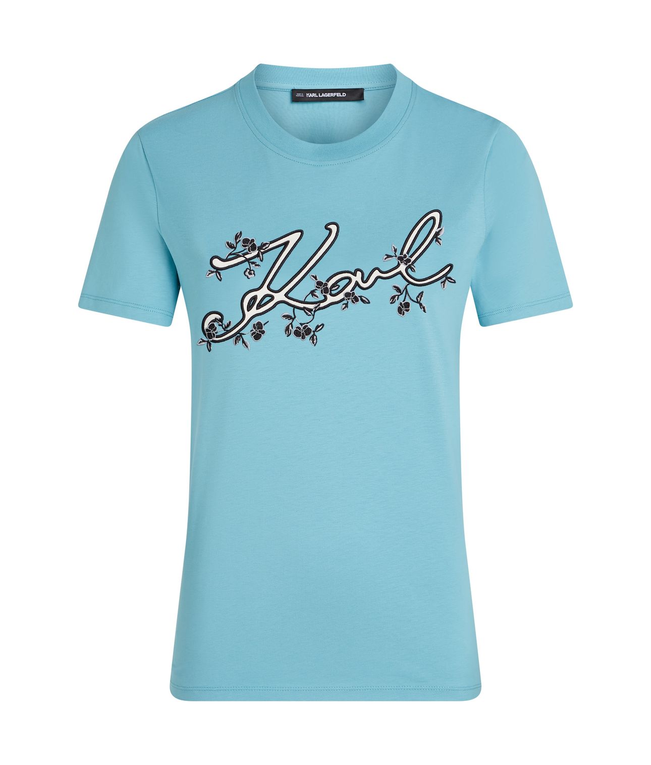 KARL ORCHID LOGO T-SHIRT STILL WATER 3