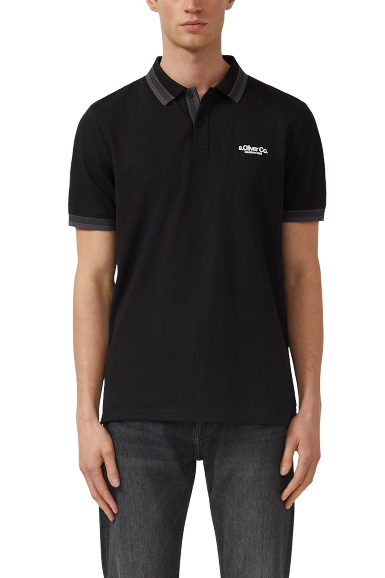 S.OLIVER POLOSHIRTS BLACK 1