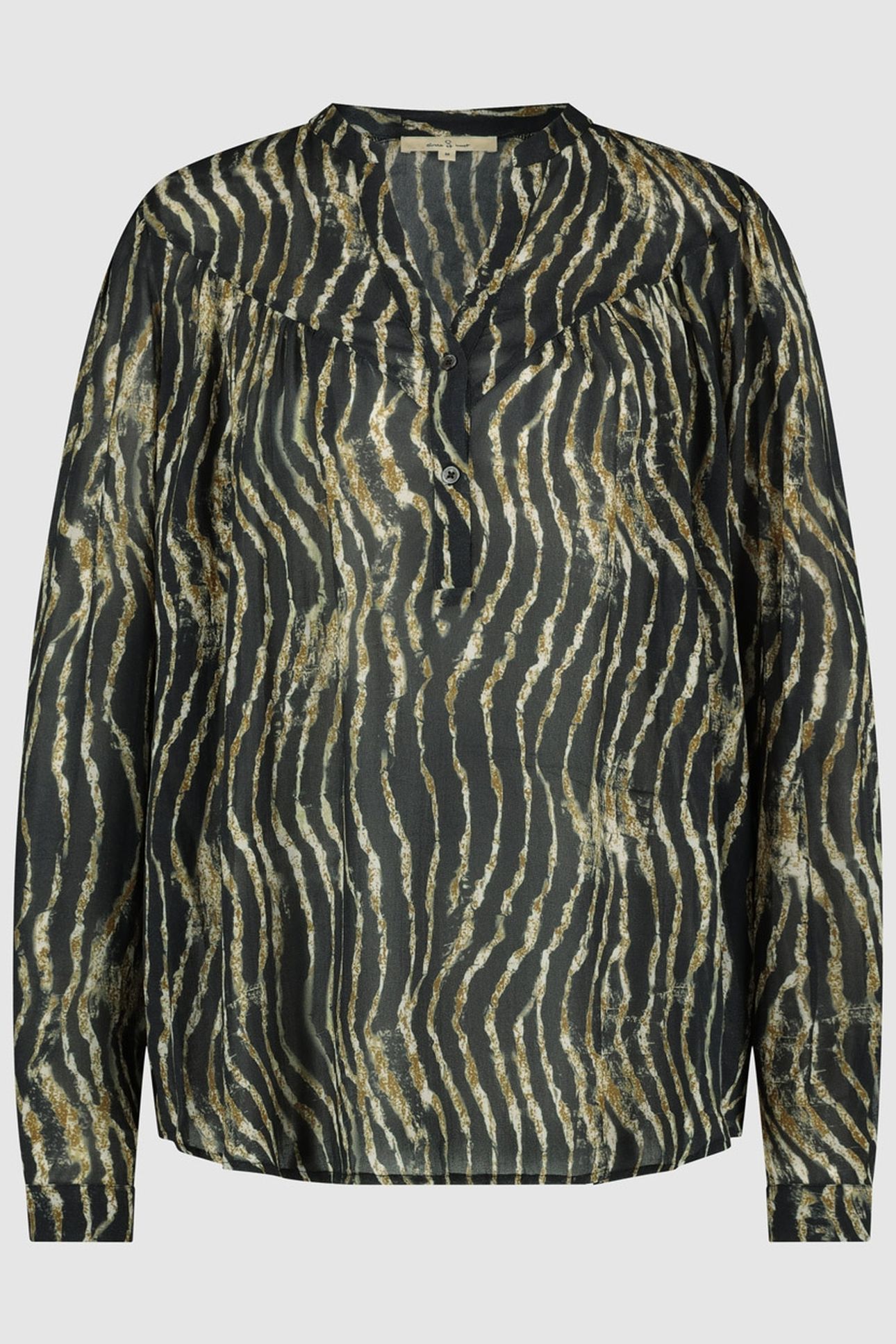 OLIVE BLOUSE BRONZE TIGER 1
